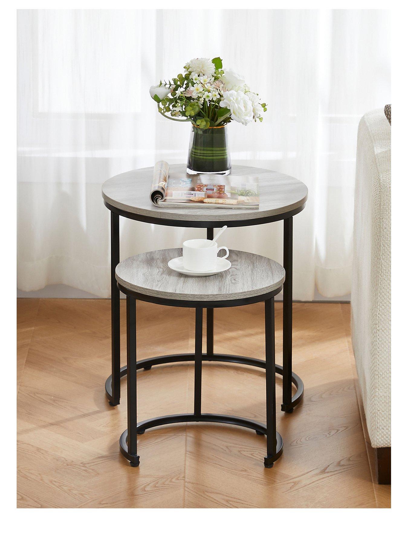Vida Designs Brooklyn Nest Of 2 Round Tables | Very