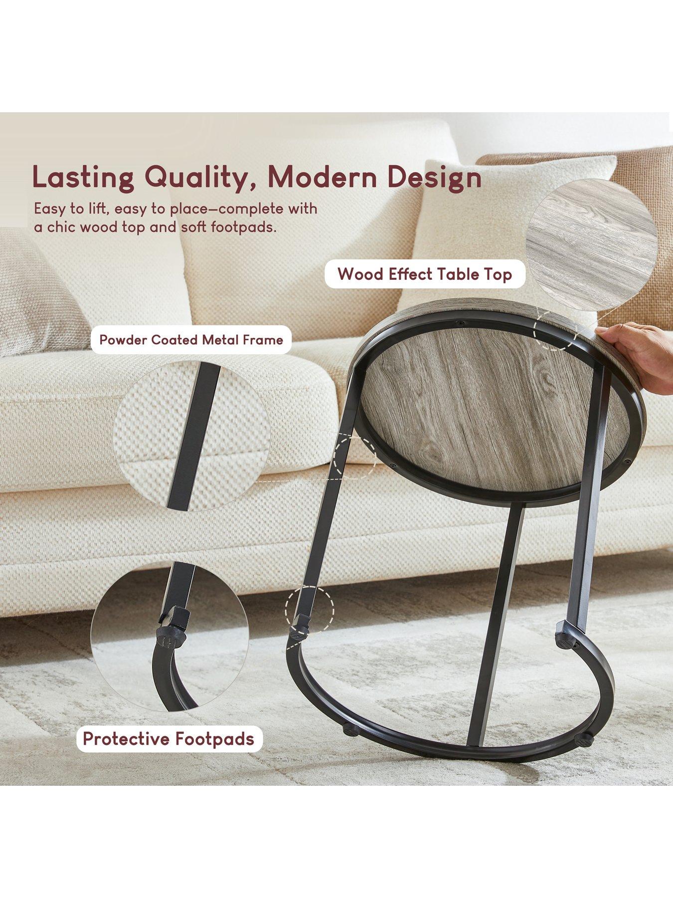 Image 3 of 7 of Vida Designs Brooklyn Nest Of 2 Round Tables