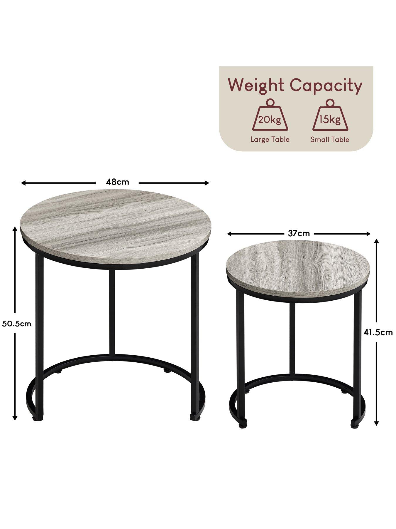 Image 6 of 7 of Vida Designs Brooklyn Nest Of 2 Round Tables