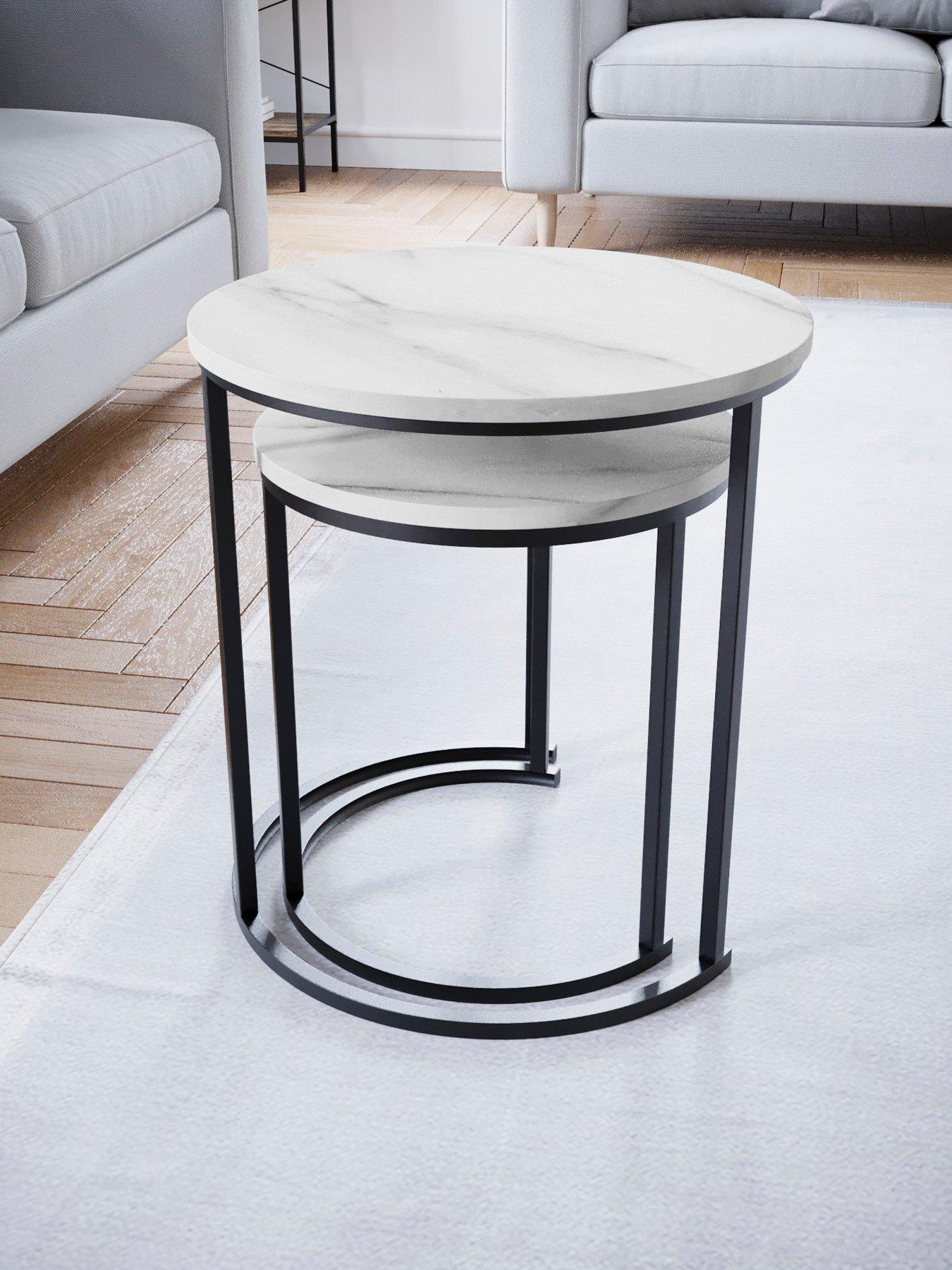 Vida Designs Brooklyn Nest Of 2 Round Tables