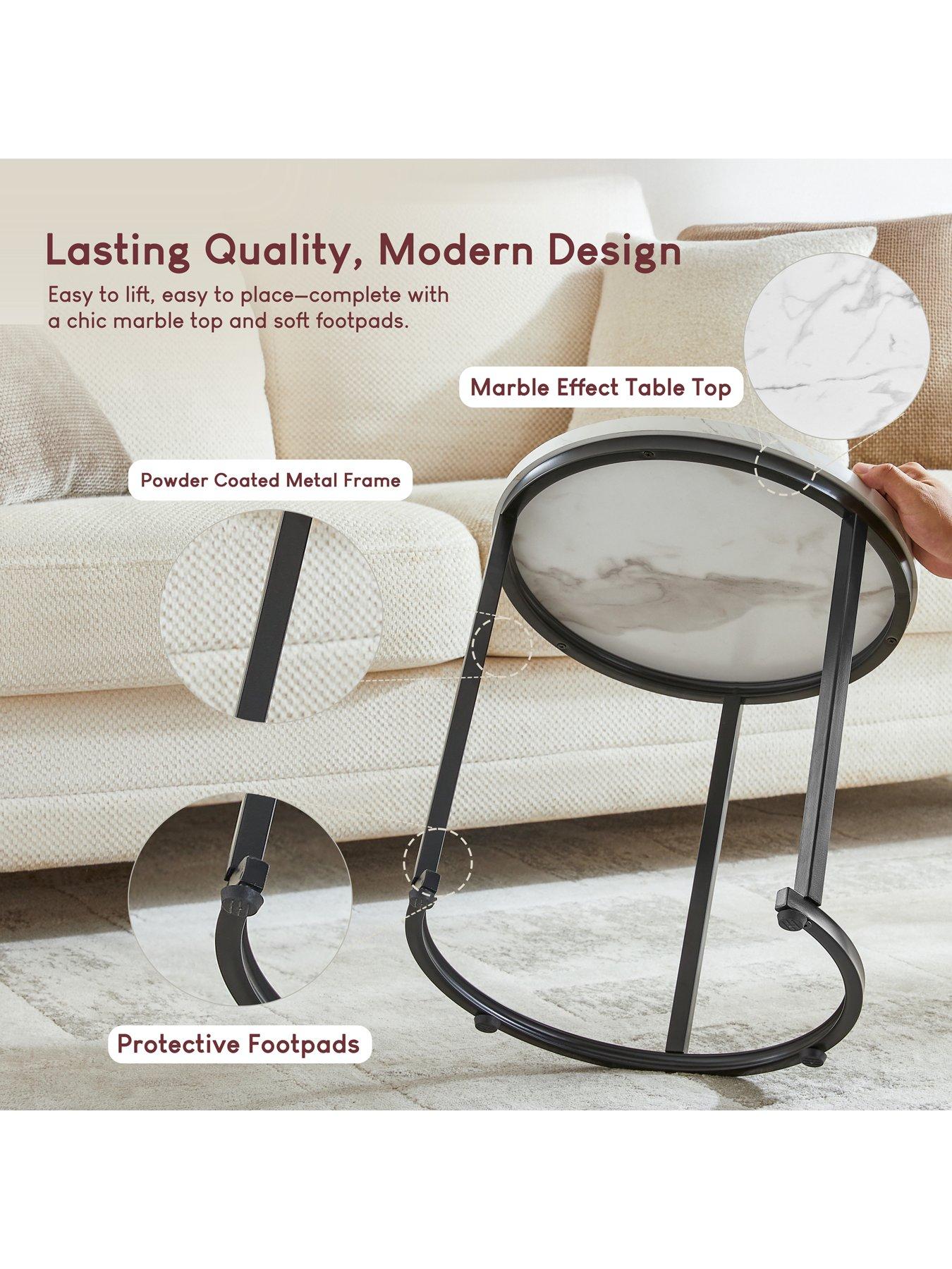 Image 3 of 7 of Vida Designs Brooklyn Nest Of 2 Round Tables