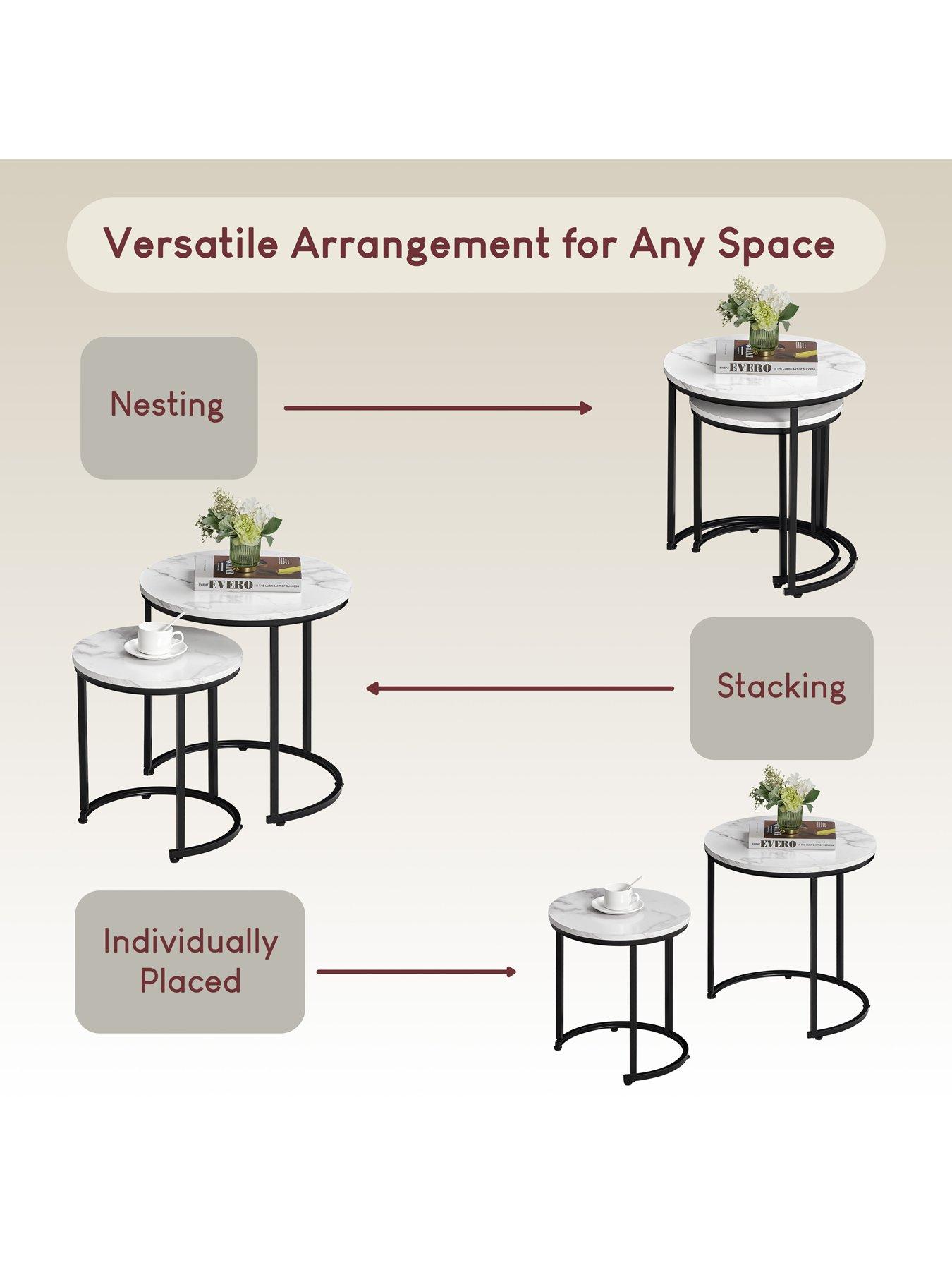 Image 4 of 7 of Vida Designs Brooklyn Nest Of 2 Round Tables