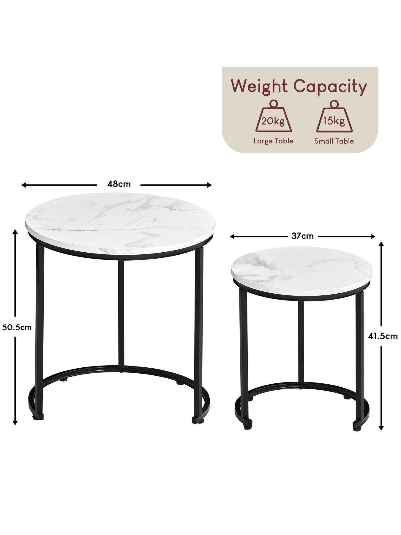 Image 6 of 7 of Vida Designs Brooklyn Nest Of 2 Round Tables