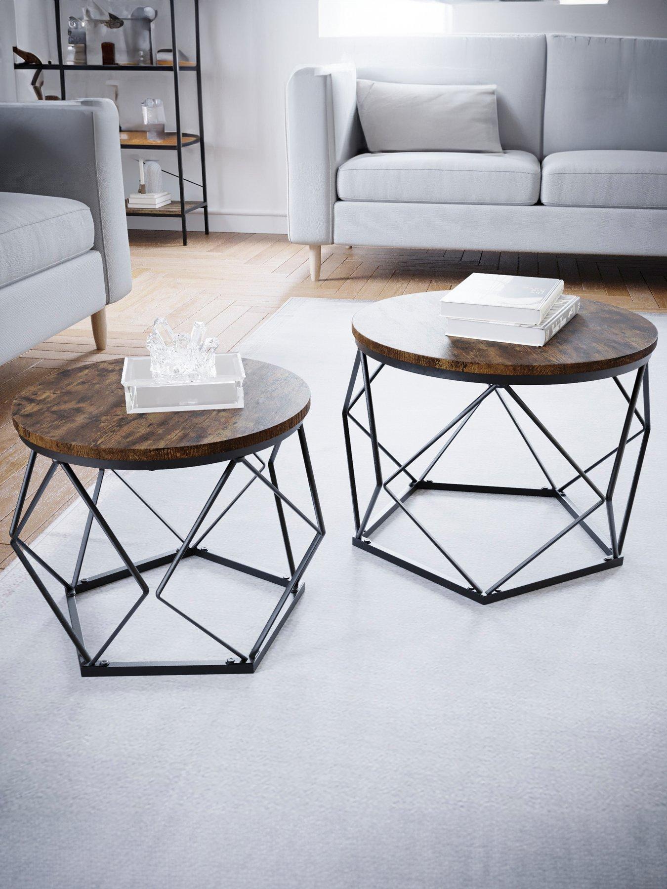 Vida Designs Brooklyn Nest Of 2 Geometric Tables