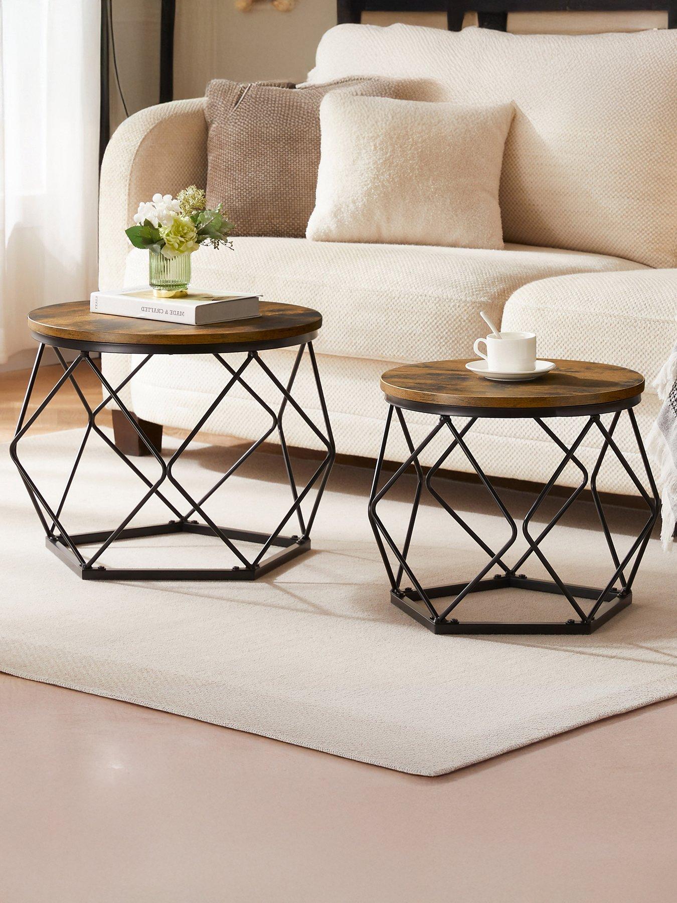 Vida Designs Brooklyn Nest Of 2 Geometric Tables