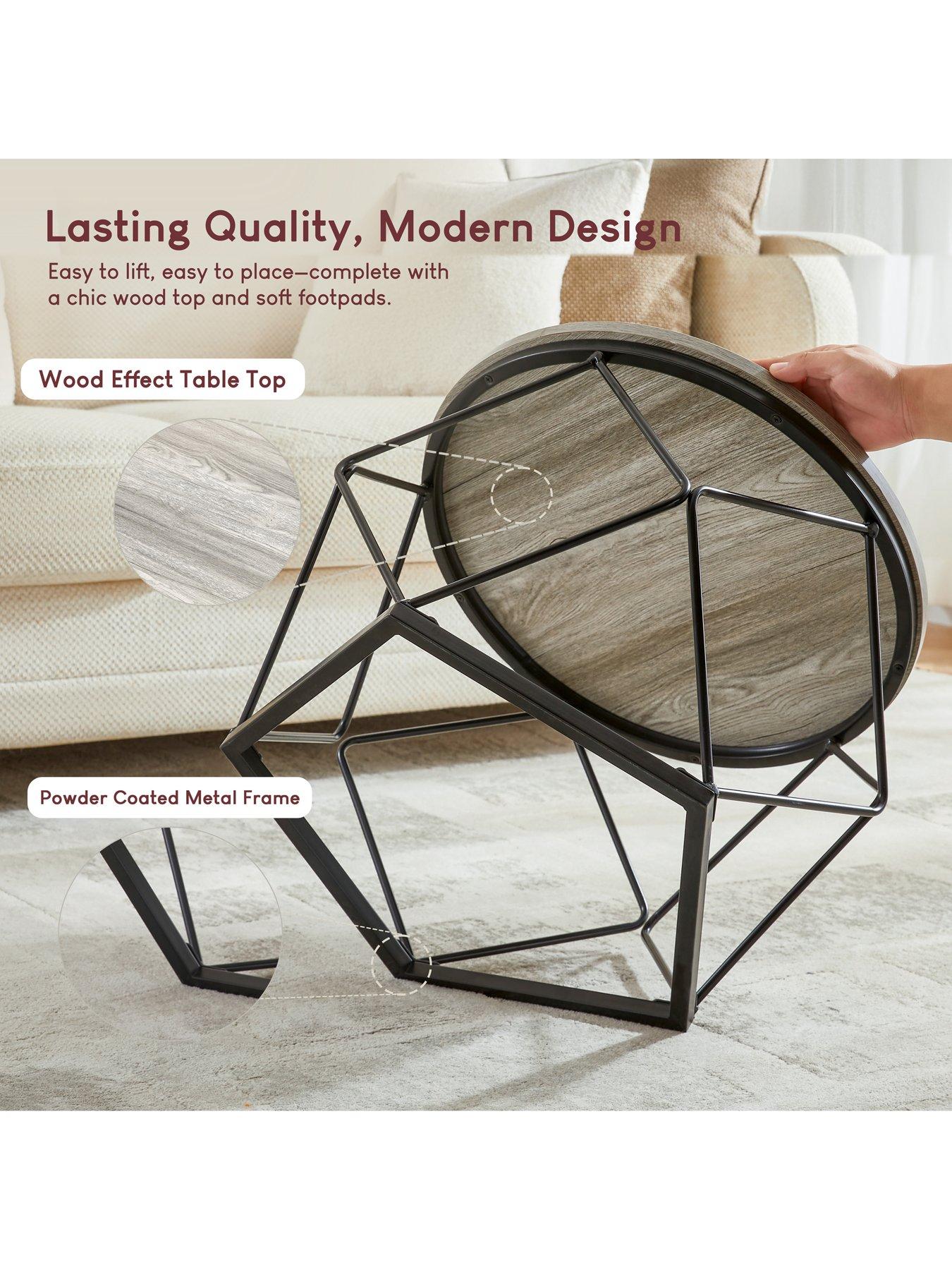 Image 4 of 6 of Vida Designs Brooklyn Nest Of 2 Geometric Tables