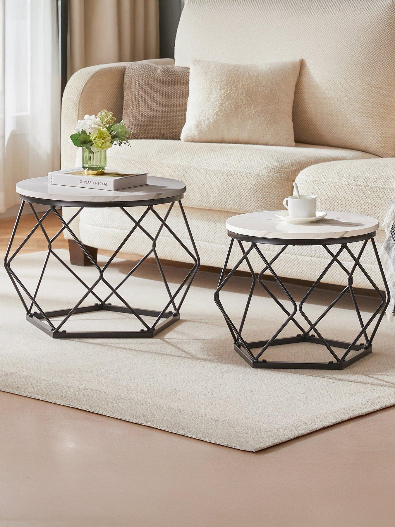 Image 1 of 6 of Vida Designs Brooklyn Nest Of 2 Geometric Tables