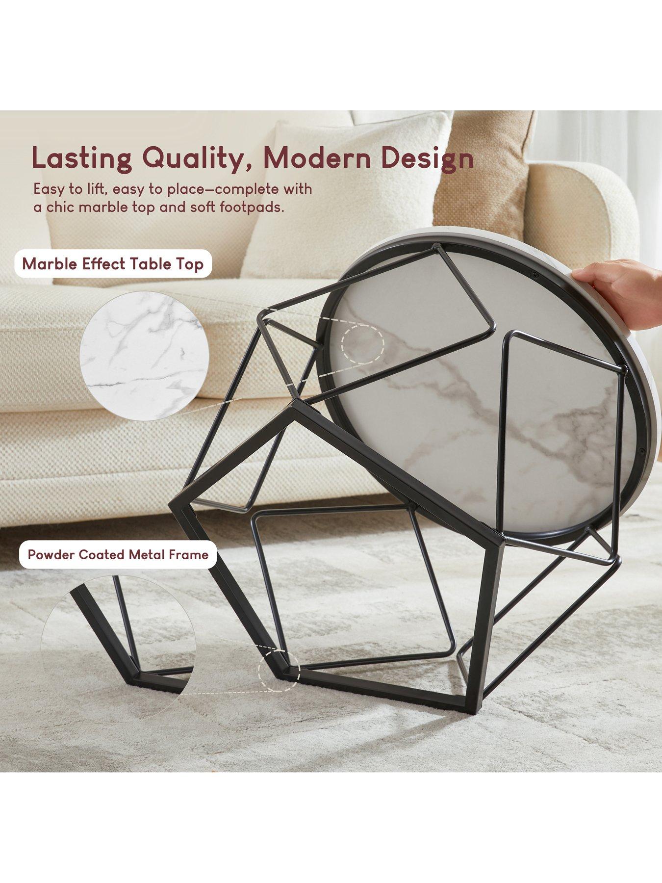 Image 4 of 6 of Vida Designs Brooklyn Nest Of 2 Geometric Tables