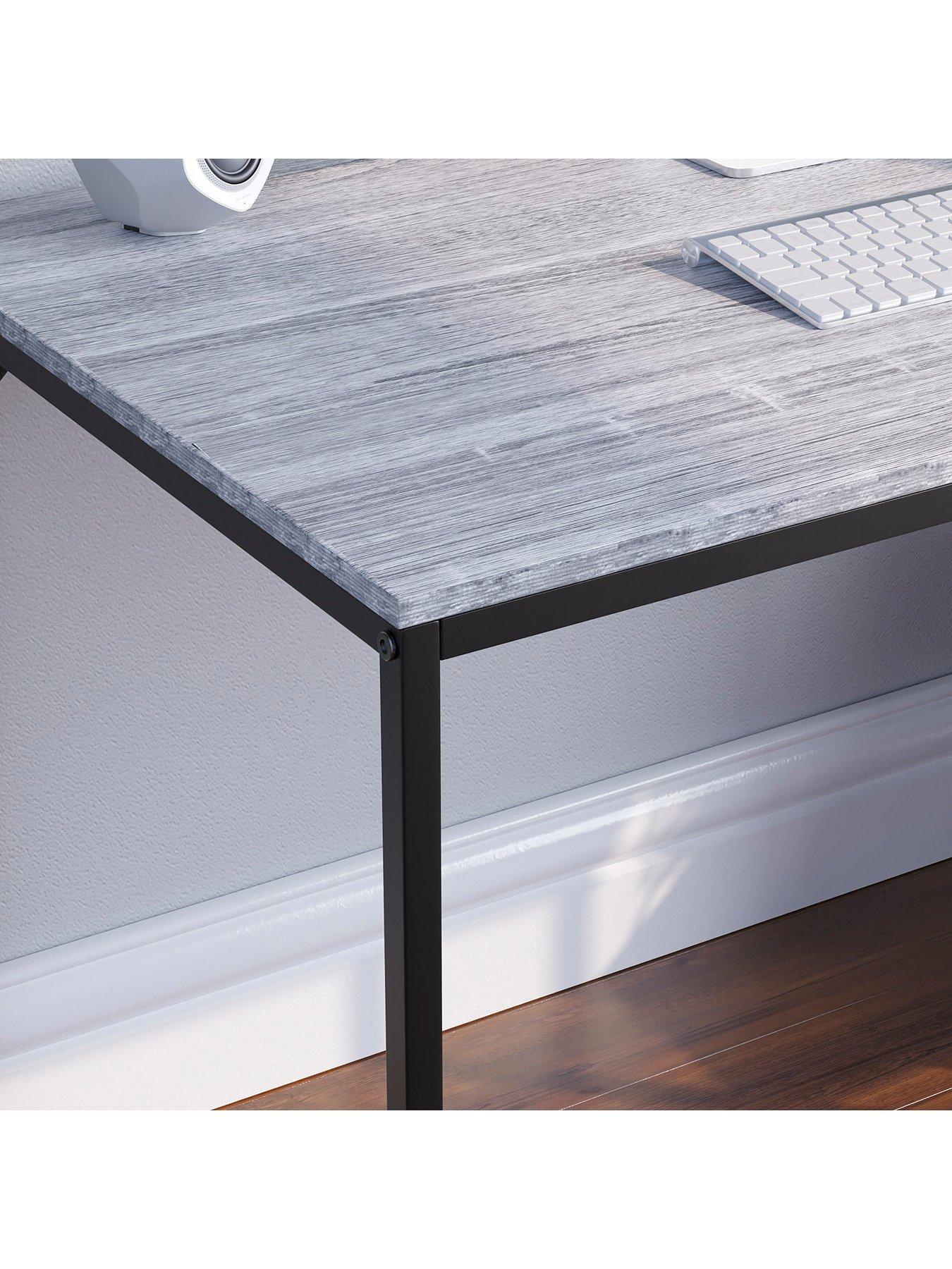 Image 5 of 7 of Vida Designs Brooklyn Desk With 3 Shelves