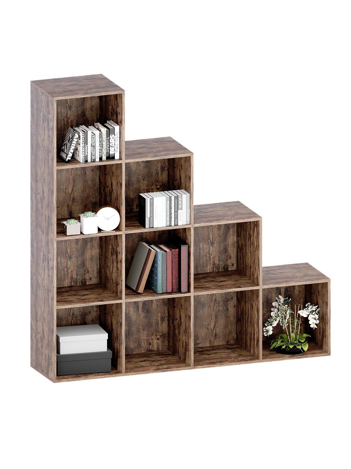 Product photograph of Vida Designs Durham 10 Cube Staircase Storage Unit from very.co.uk