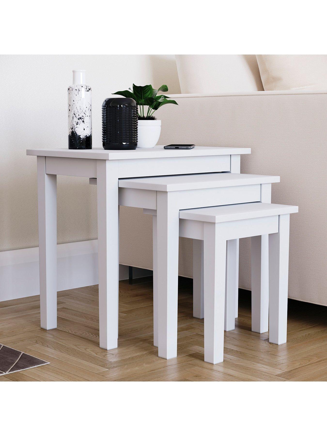 Image 3 of 6 of Vida Designs Yorkshire Nest Of 3 Tables - White