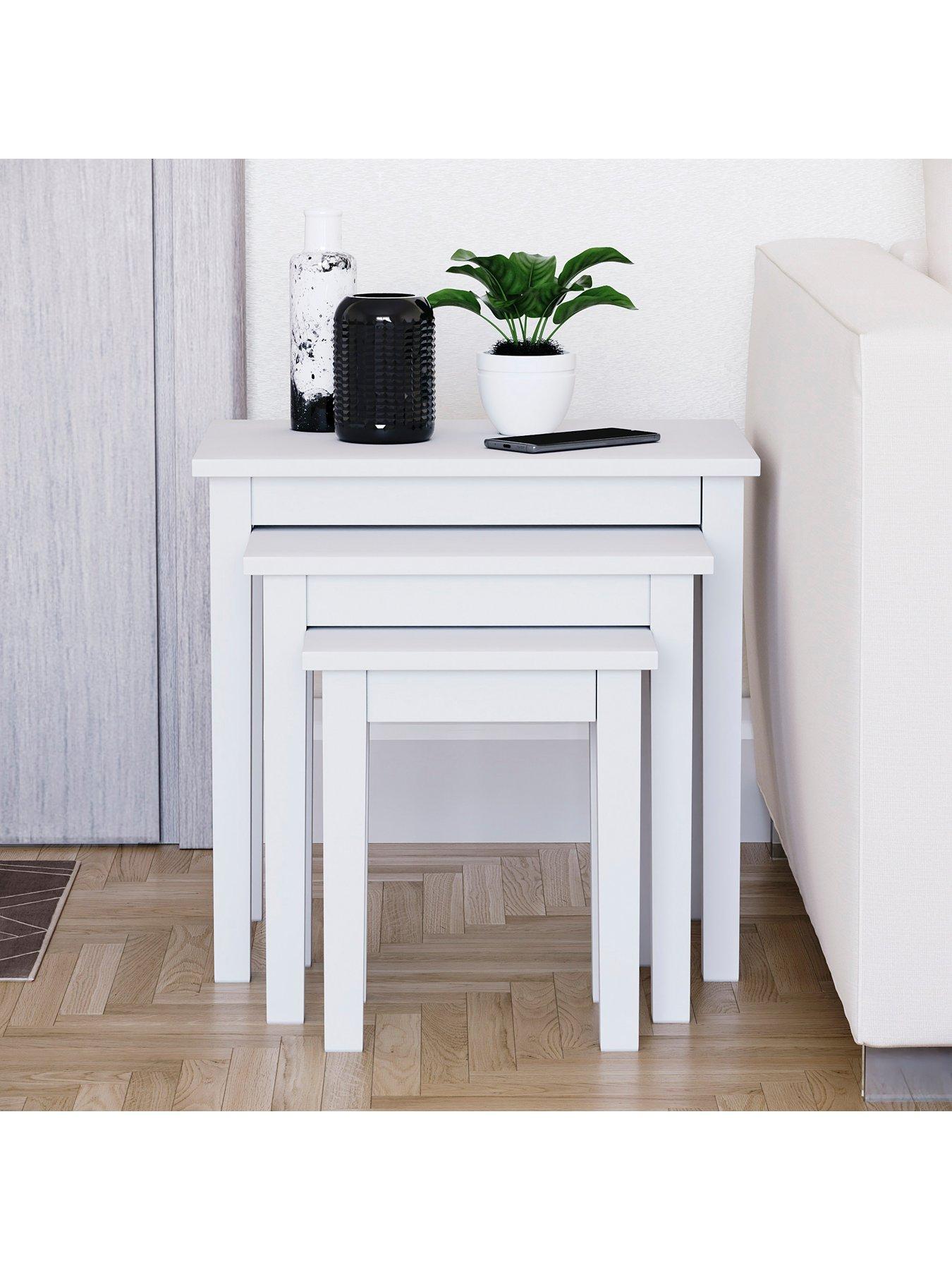 Image 4 of 6 of Vida Designs Yorkshire Nest Of 3 Tables - White