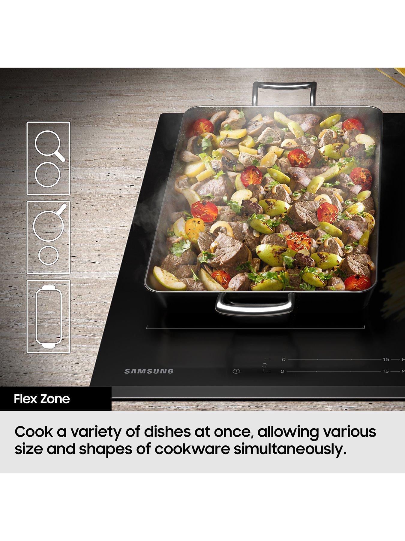 Image 4 of 8 of Samsung Series 5 NZ84C5047GK/U1 Slim Fit Induction Hob with Flex Zone - Black