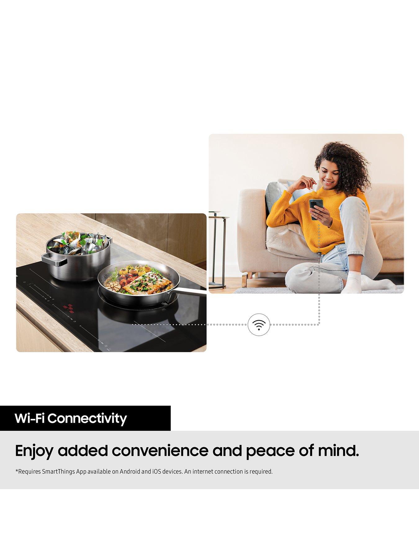 Image 6 of 8 of Samsung Series 5 NZ84C5047GK/U1 Slim Fit Induction Hob with Flex Zone - Black