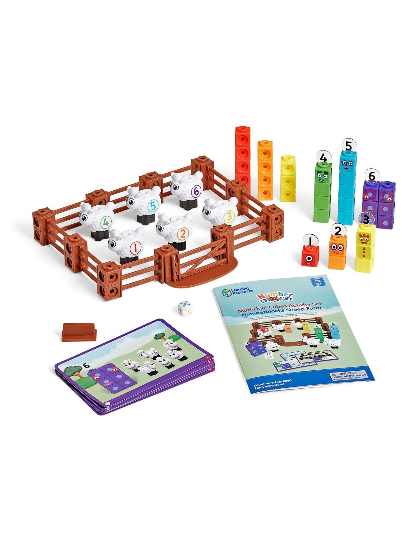 Image 6 of 7 of LEARNING RESOURCES MathLink Cubes Numberblocks Sheep Farm Activity Set