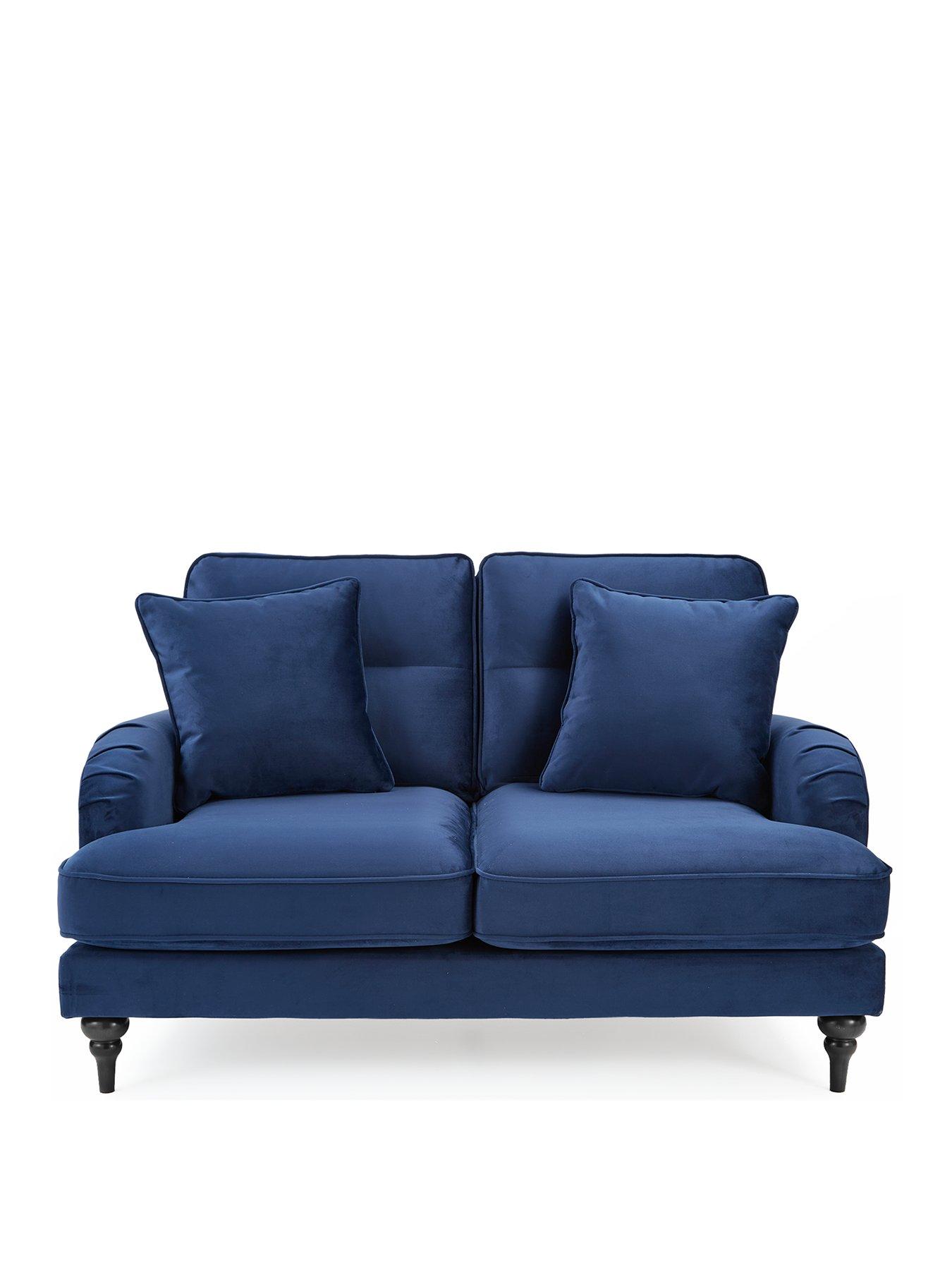 Image 2 of 7 of The Very Collection Victoria 2 Seater Fabric Sofa - Navy&nbsp;- FSC&reg; Certified