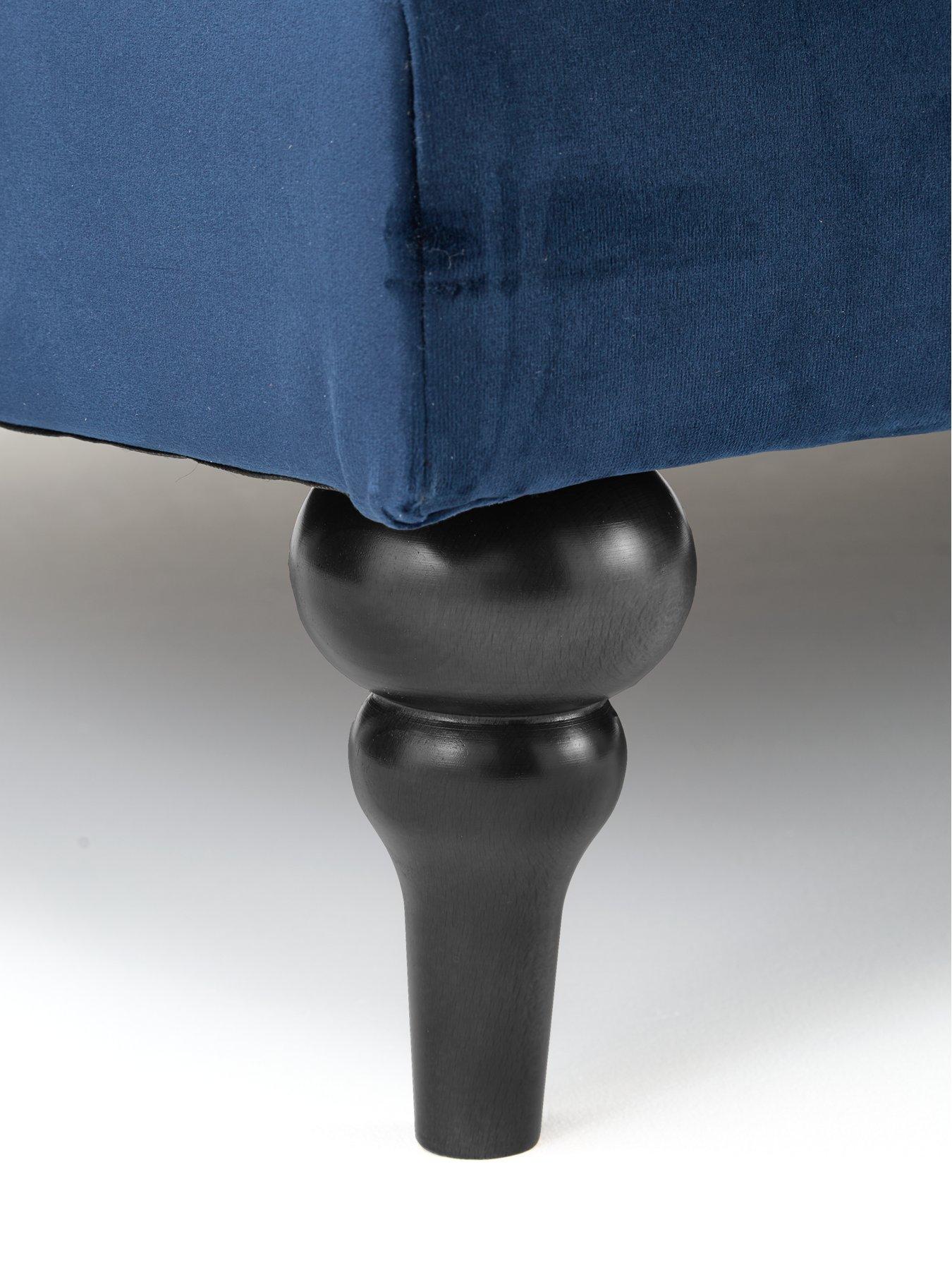 Image 4 of 7 of The Very Collection Victoria 2 Seater Fabric Sofa - Navy&nbsp;- FSC&reg; Certified