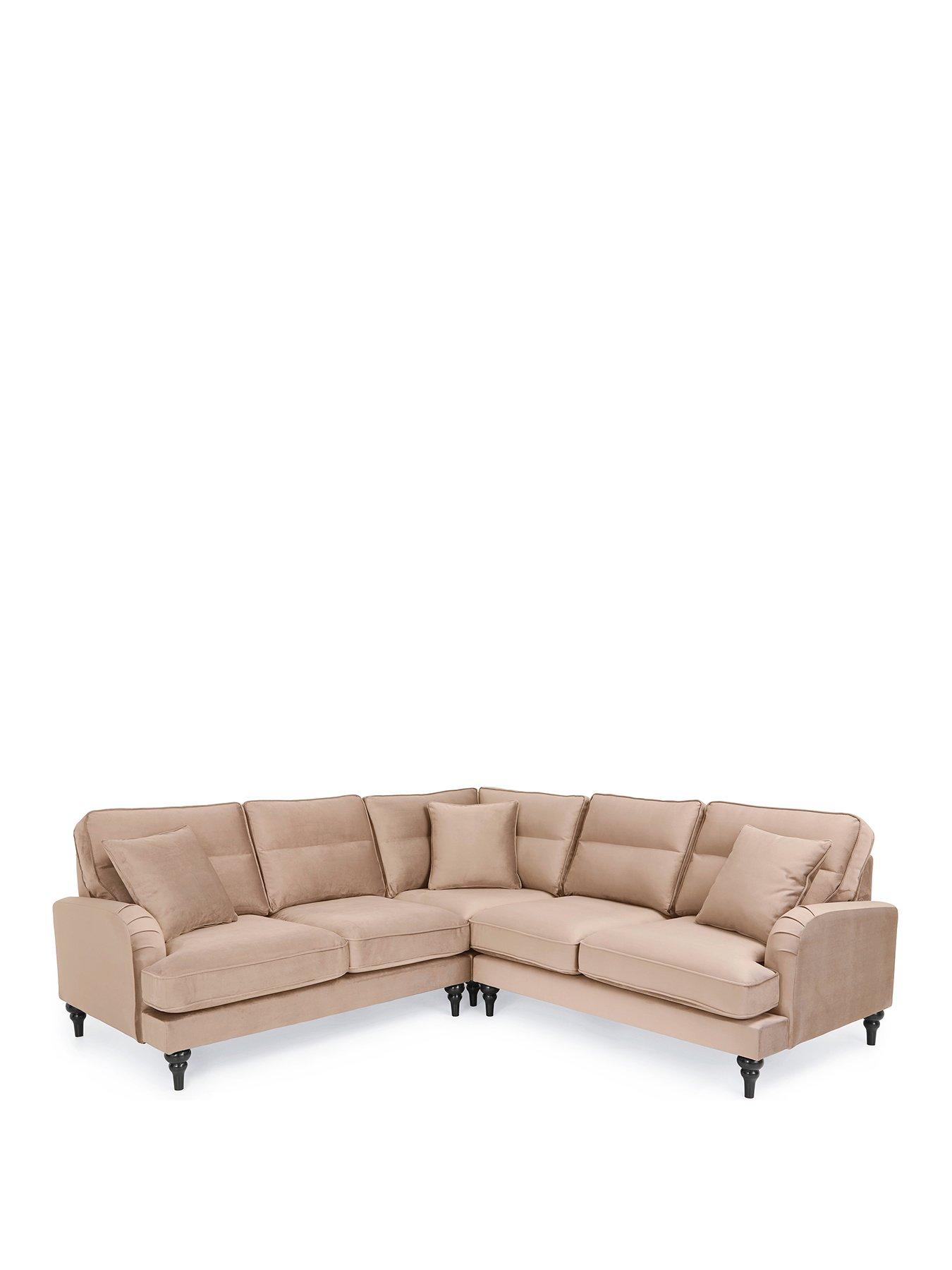 Image 2 of 7 of Very Home Victoria Fabric&nbsp;Corner Group Sofa&nbsp;- Mink -&nbsp;FSC&reg; Certified