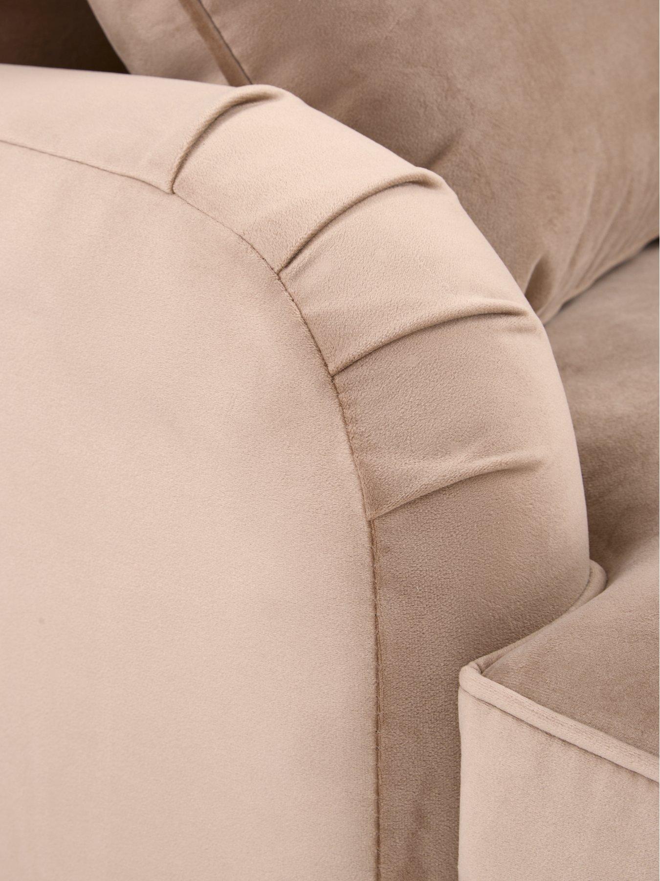 Image 5 of 7 of Very Home Victoria Fabric&nbsp;Corner Group Sofa&nbsp;- Mink -&nbsp;FSC&reg; Certified