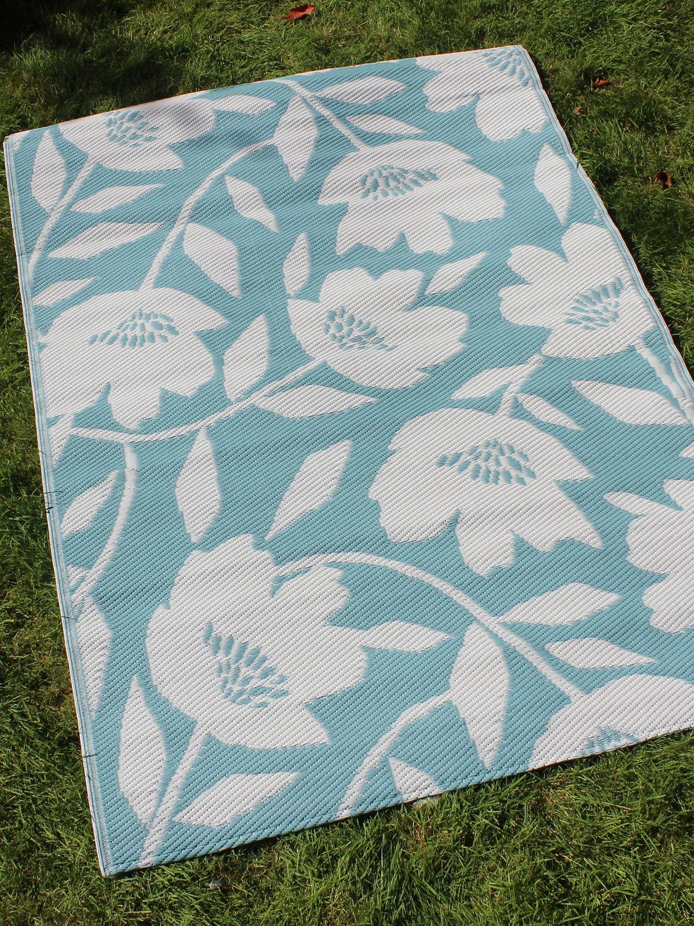 Fusion Luna Outdoor Rug - Duck Egg