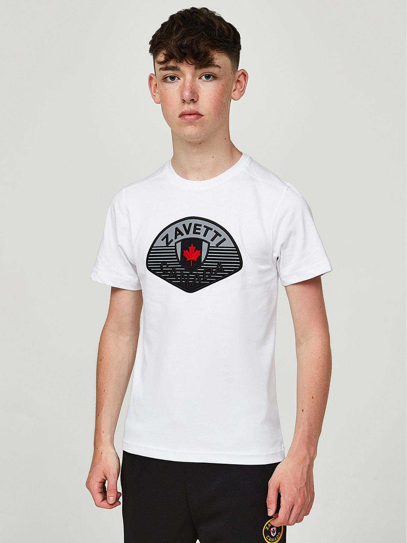 undefined Zavetti Junior Boys Botticini Reflective T-shirt - White
