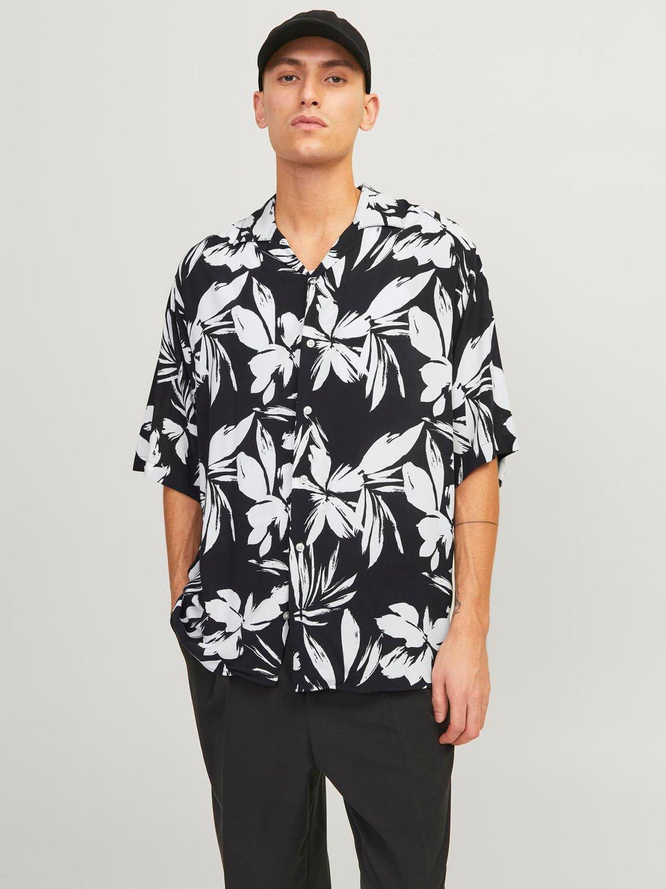 Jack & Jones Jack & Jones Short Sleeve Relaxed Fit Hawaiian Print Shirt ...