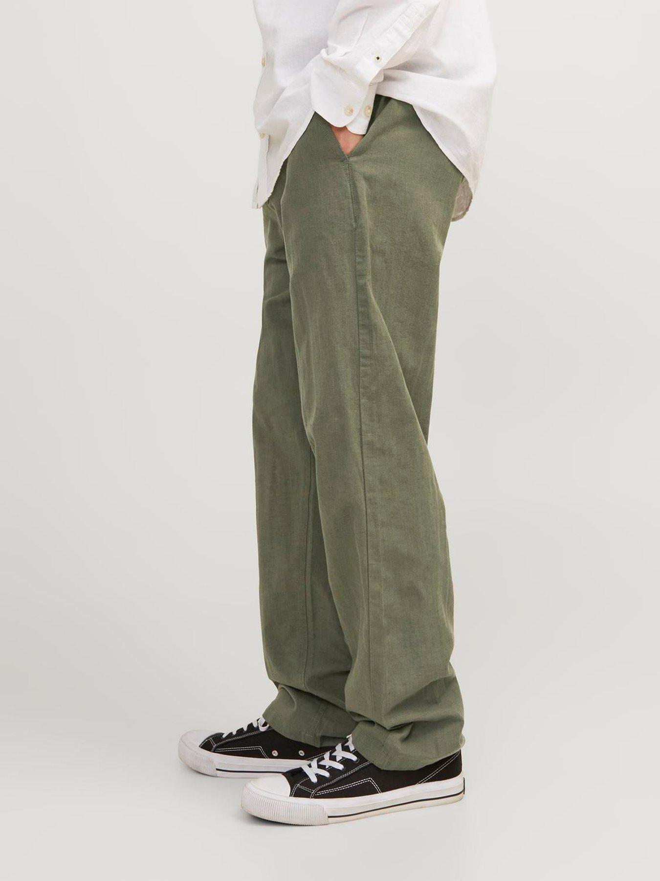Jack Jones Jack Jones Kane Loose Fit Linen Blend Trousers