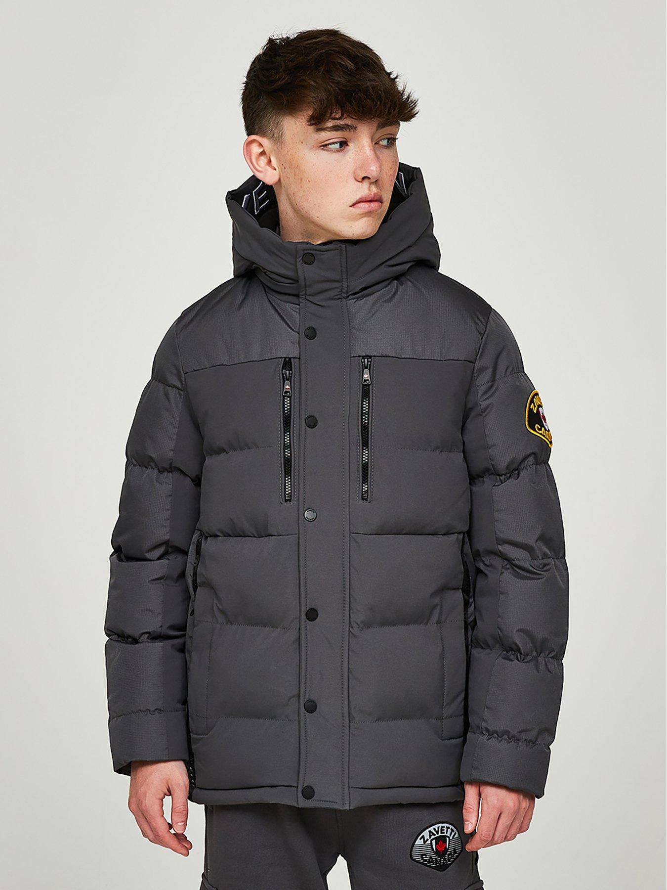 undefined Junior Raffino Puffer Jacket - Grey