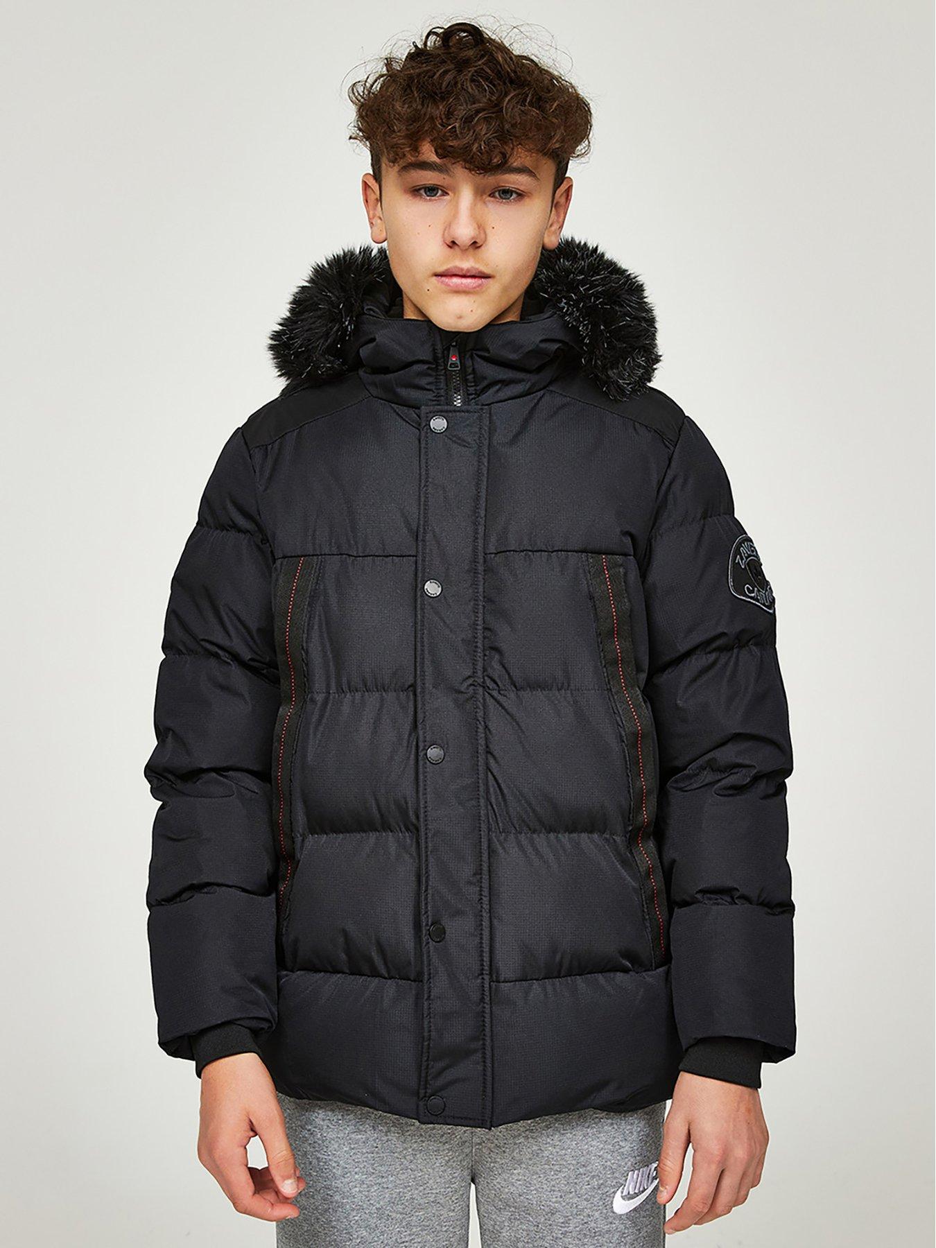 Zavetti Canada Junior Raffino Puffer Jacket Black Very