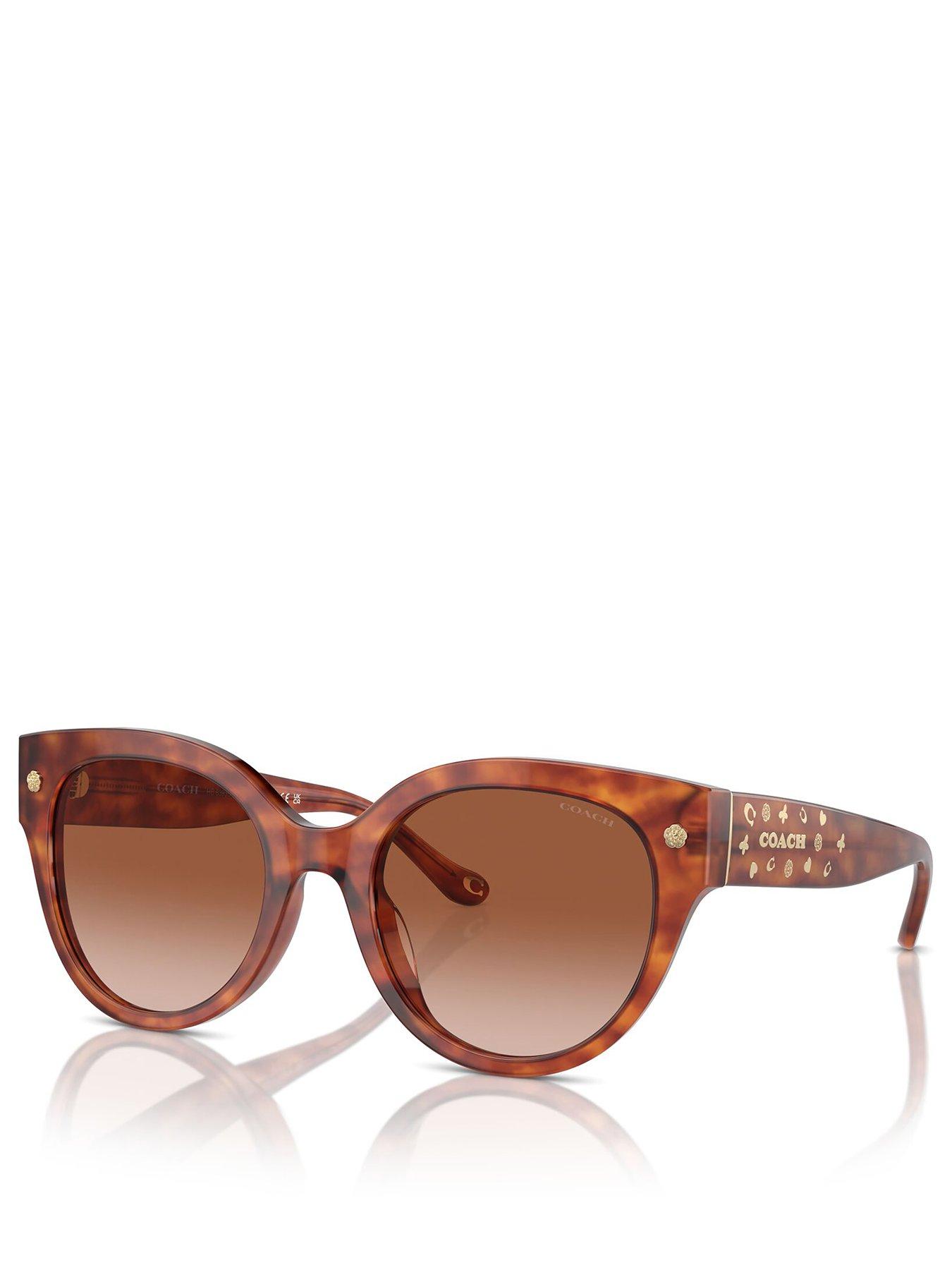 Image 1 of 4 of COACH Hc8393u Round Sunglasses