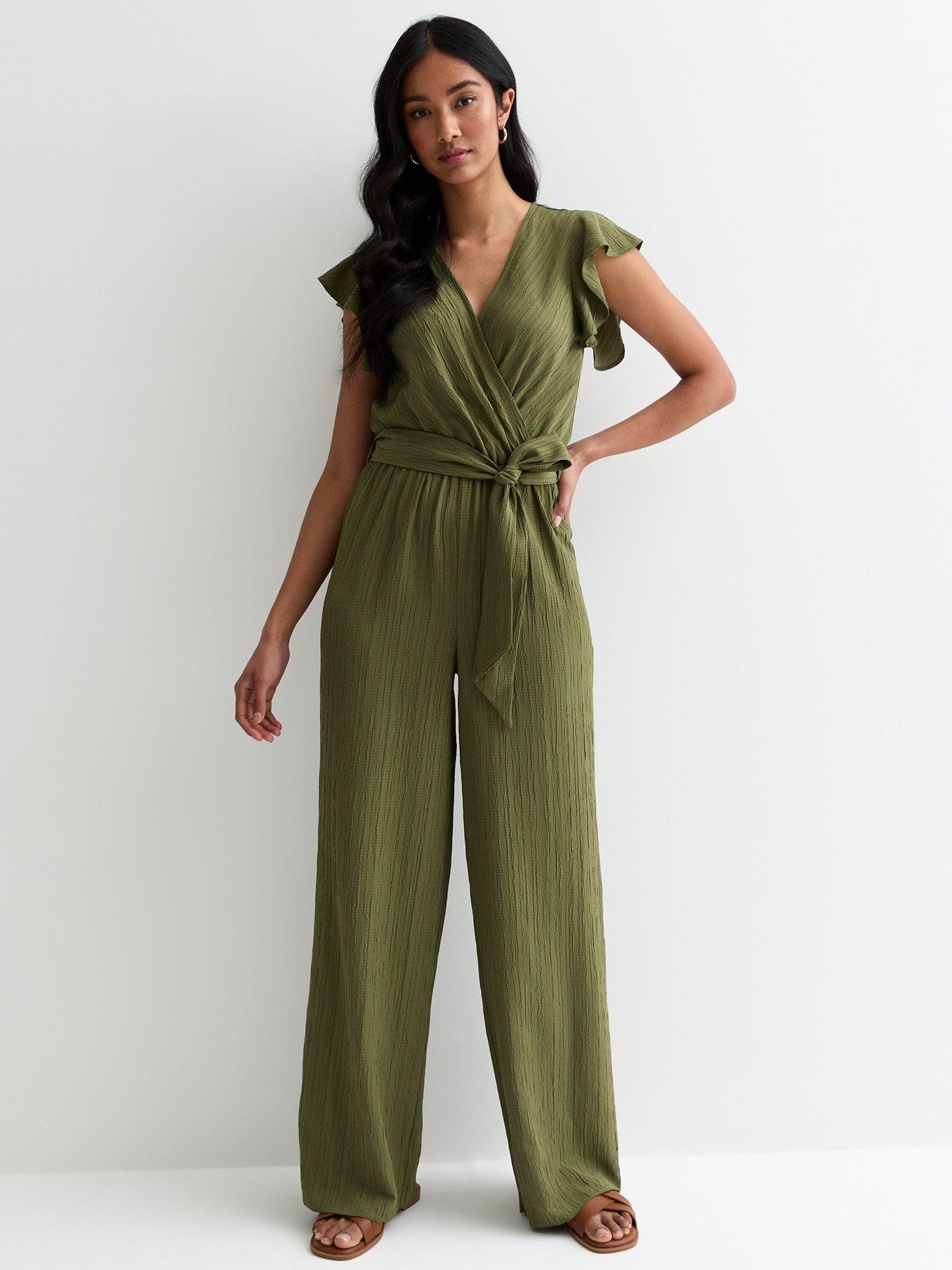 New look wrap jumpsuit deals