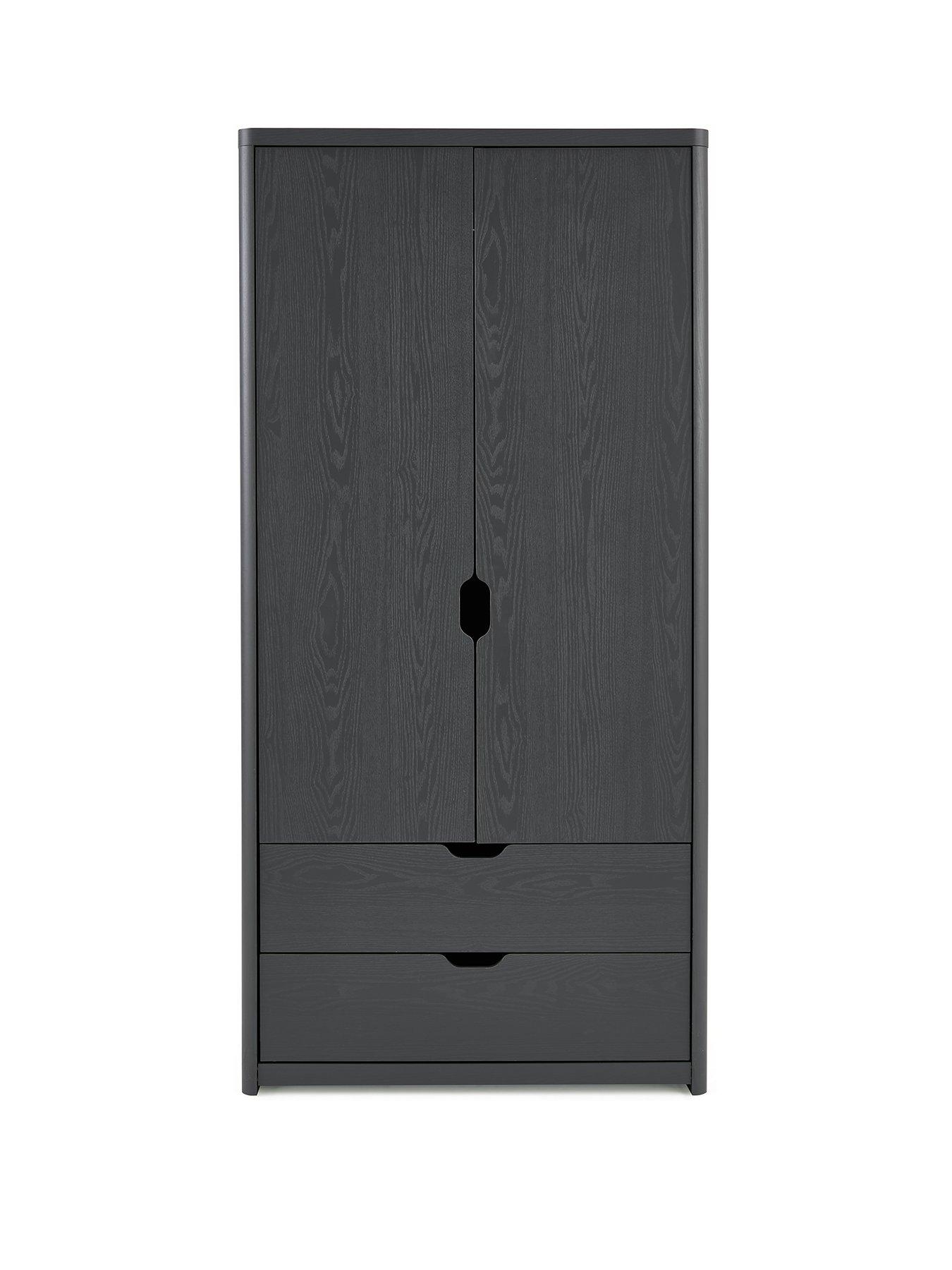 Image 2 of 6 of Very Home Aspen 2 Door,&nbsp;2 Drawer Wardrobe - Dark Grey