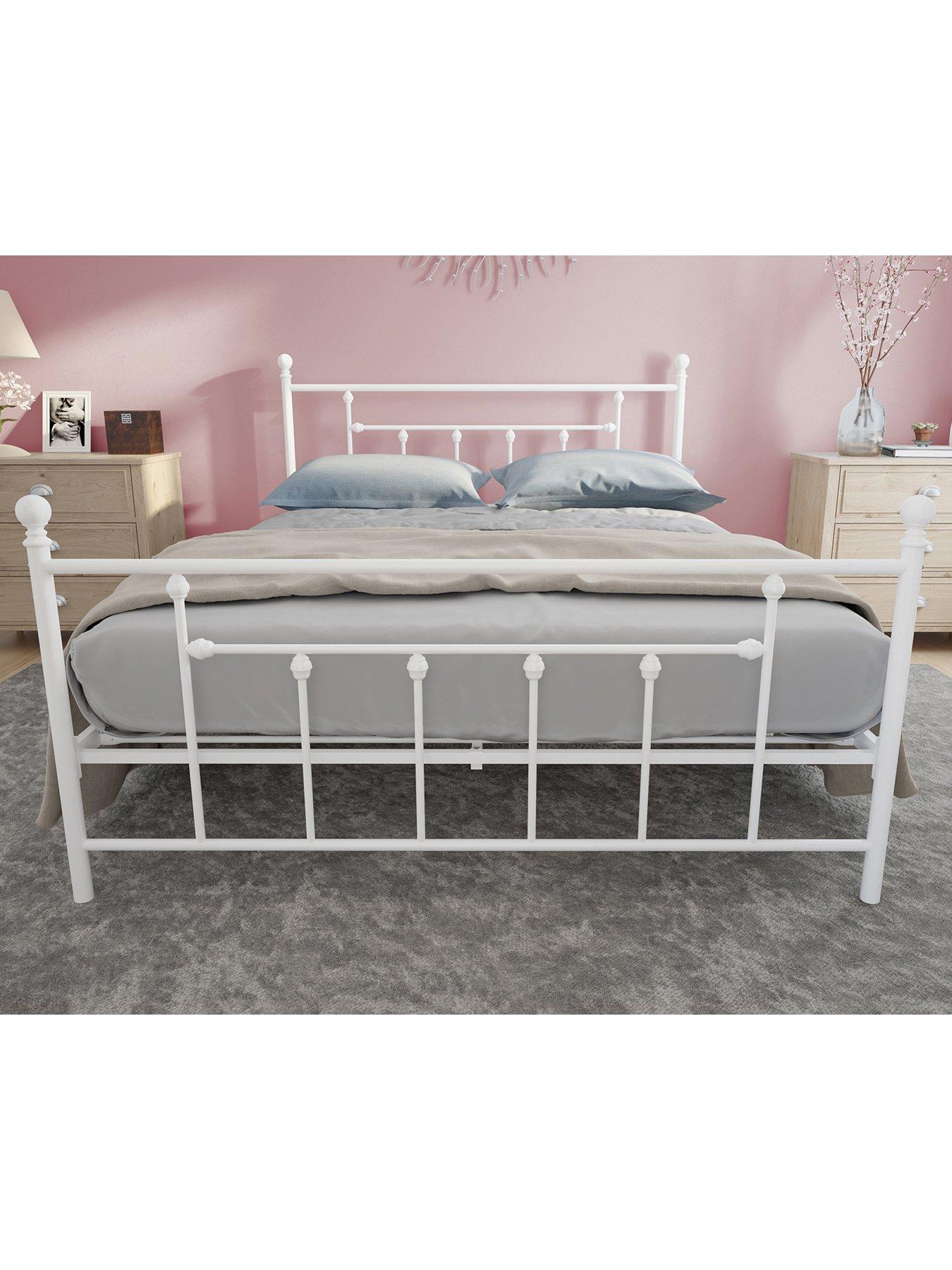 Product photograph of Dorel Home Manila Metal Bed King from very.co.uk