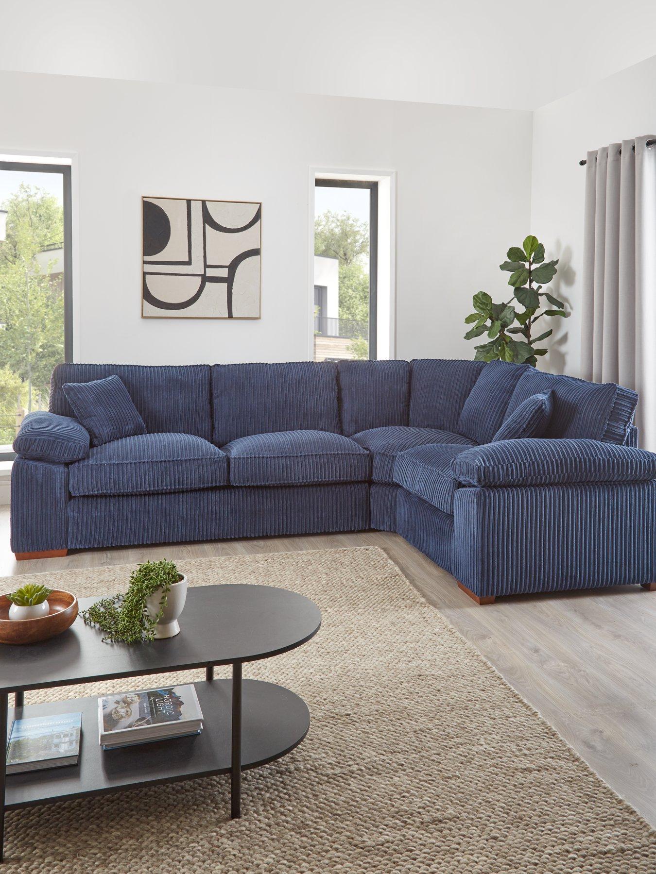 Product photograph of Very Home Parker Fabric Right Hand Corner Group Sofa from very.co.uk