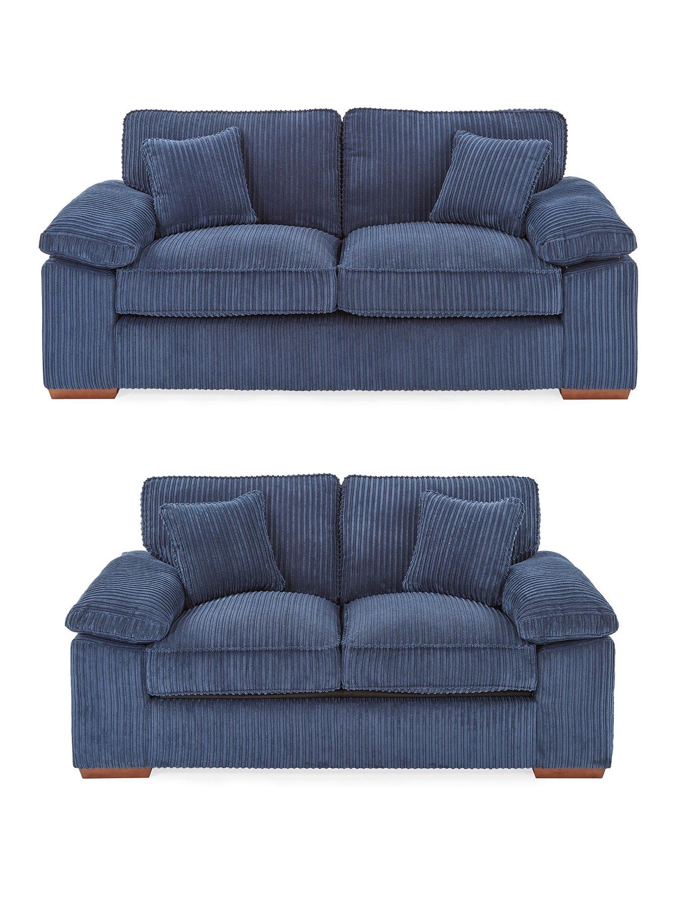 Product photograph of Very Home Parker 3 2 Seater Sofa Set Buy Amp Save from very.co.uk