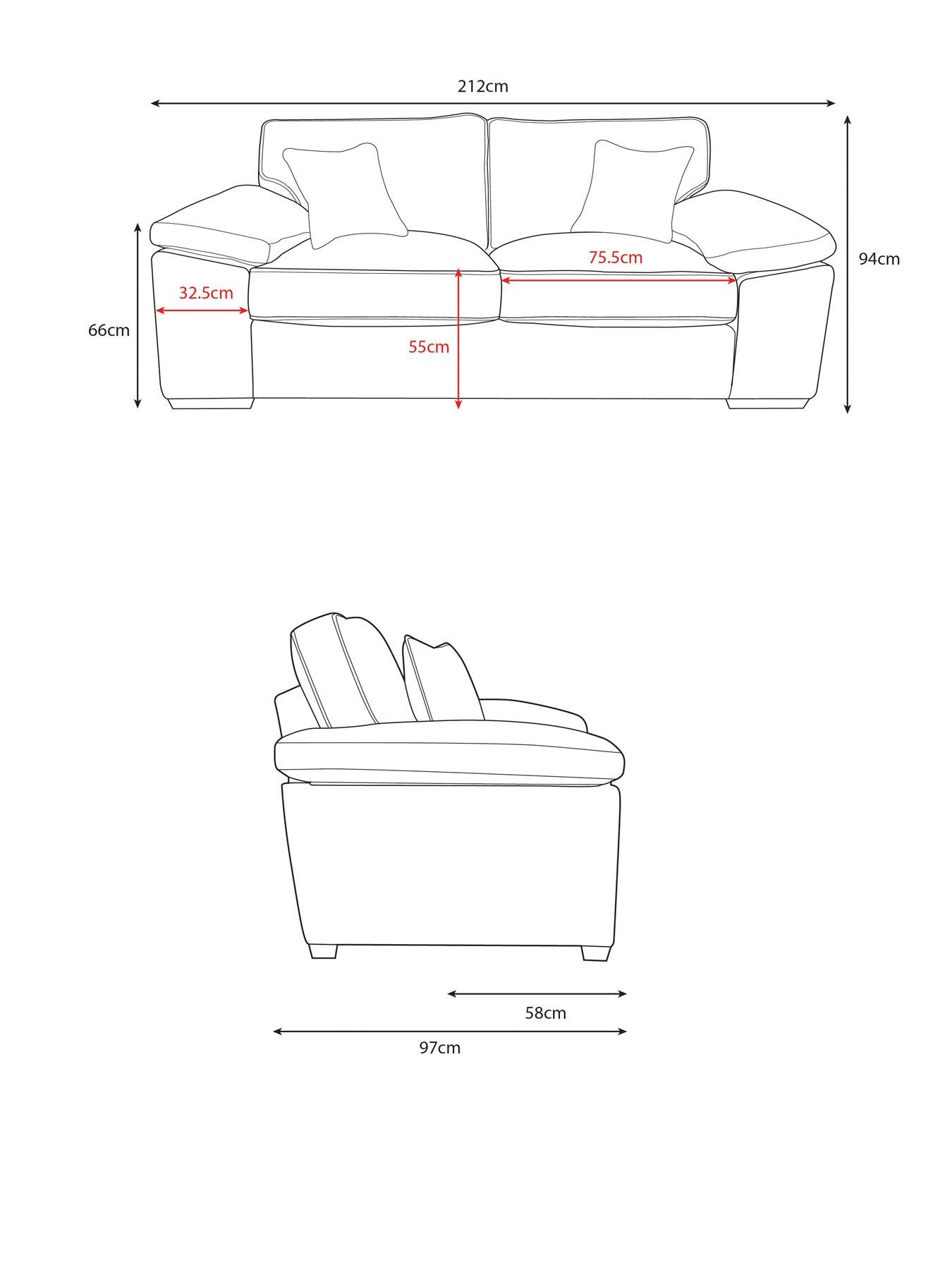 Image 6 of 6 of The Very Collection Parker Fabric 3 Seater Sofa&nbsp;- Made to Order in the UK