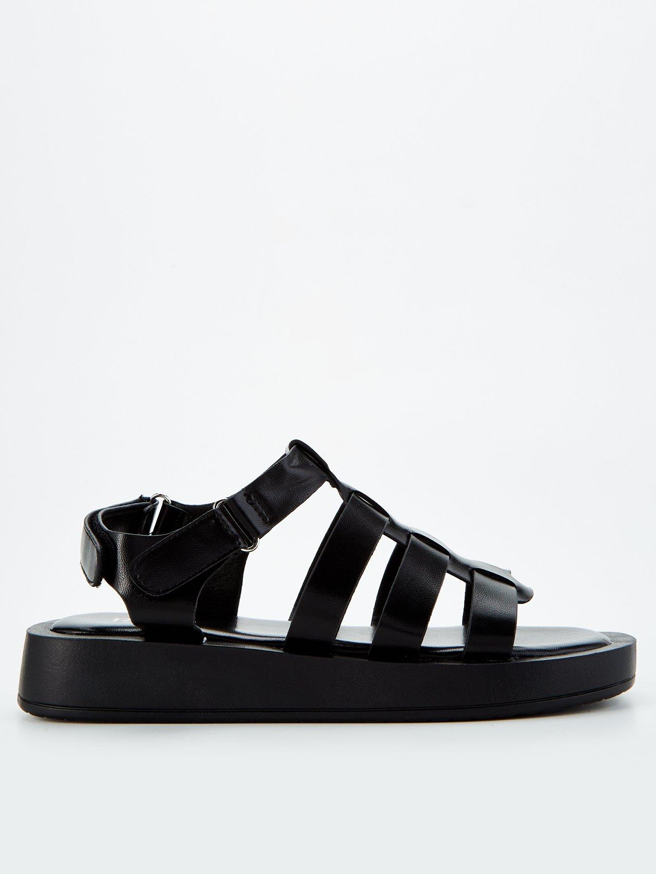 Raid Ryo Gladiator Sandal - Black | Very.co.uk