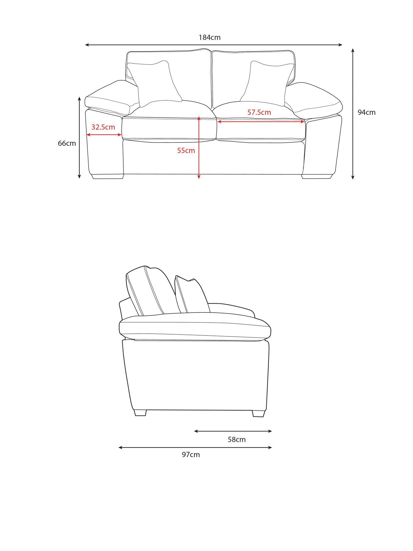 Image 6 of 6 of Very Home Parker 2 Seater Sofa&nbsp;- Made to Order in the UK
