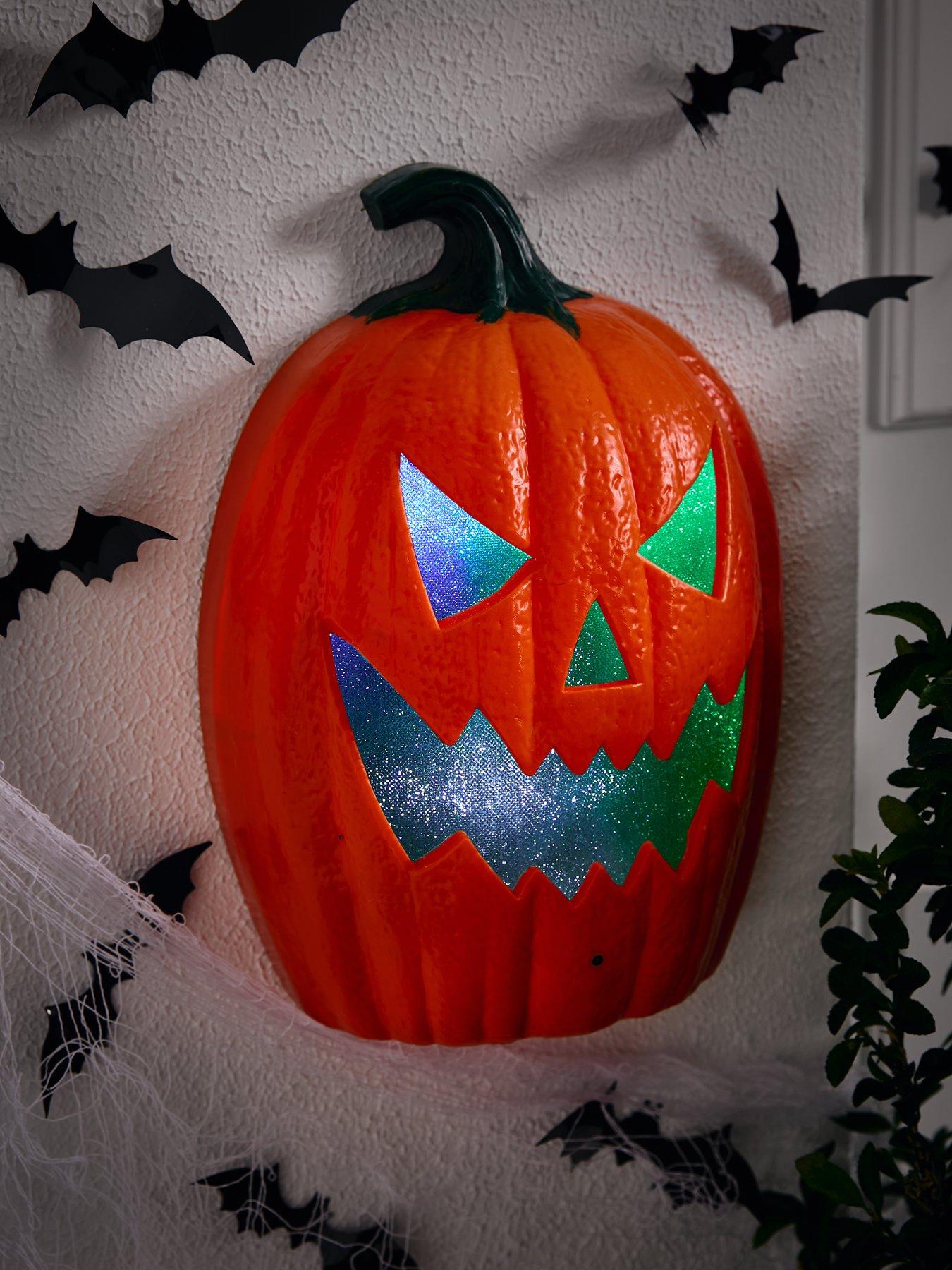 undefined Motion Activated Evil Laughing Lit Pumpkin Decoration