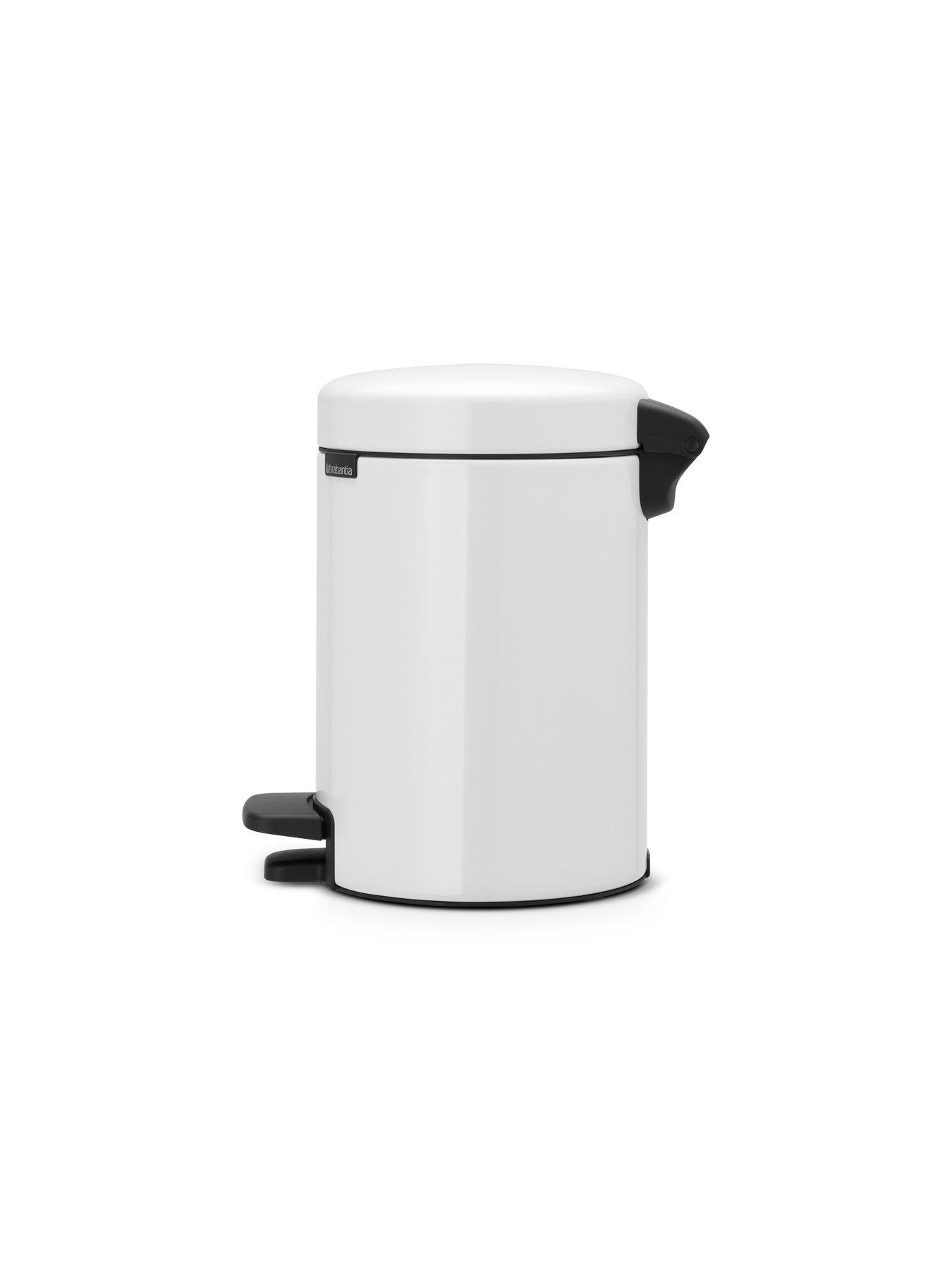 Image 2 of 4 of Brabantia NewIcon 3-Litre White Pedal Bin
