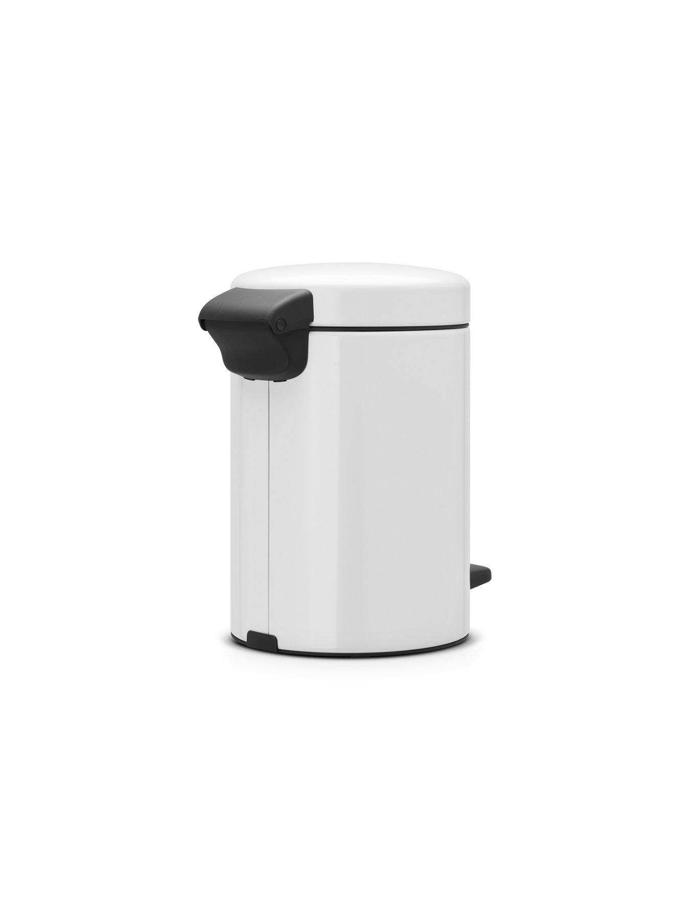 Image 3 of 4 of Brabantia NewIcon 3-Litre White Pedal Bin