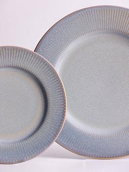 Product photograph of Mason Cash Reactive Linear Set Of 4 Side Plates - Grey from very.co.uk