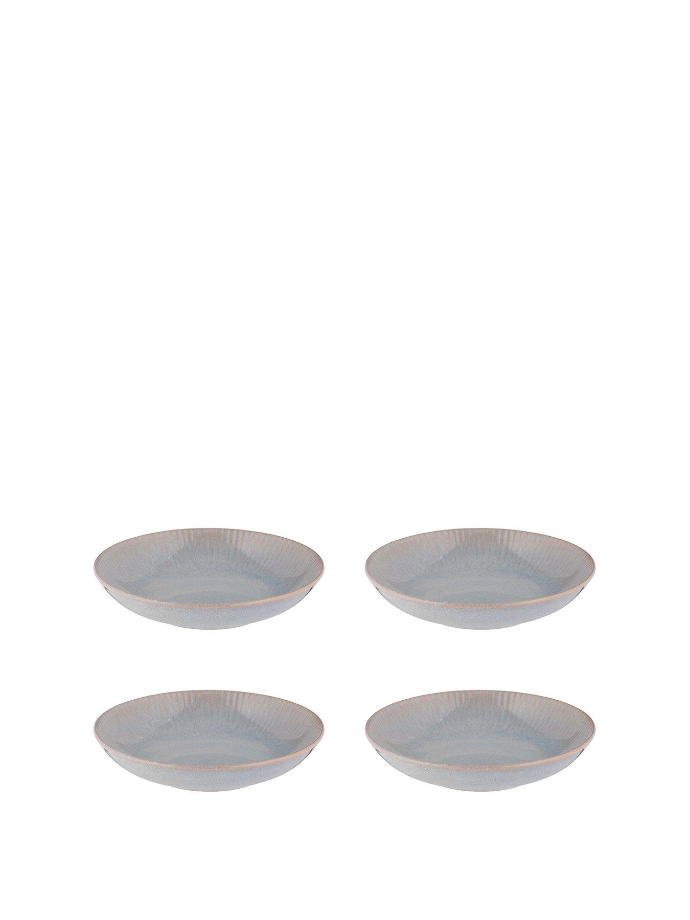 Image 2 of 4 of Mason Cash Reactive Linear Set of 4 Pasta Bowls &ndash; Grey