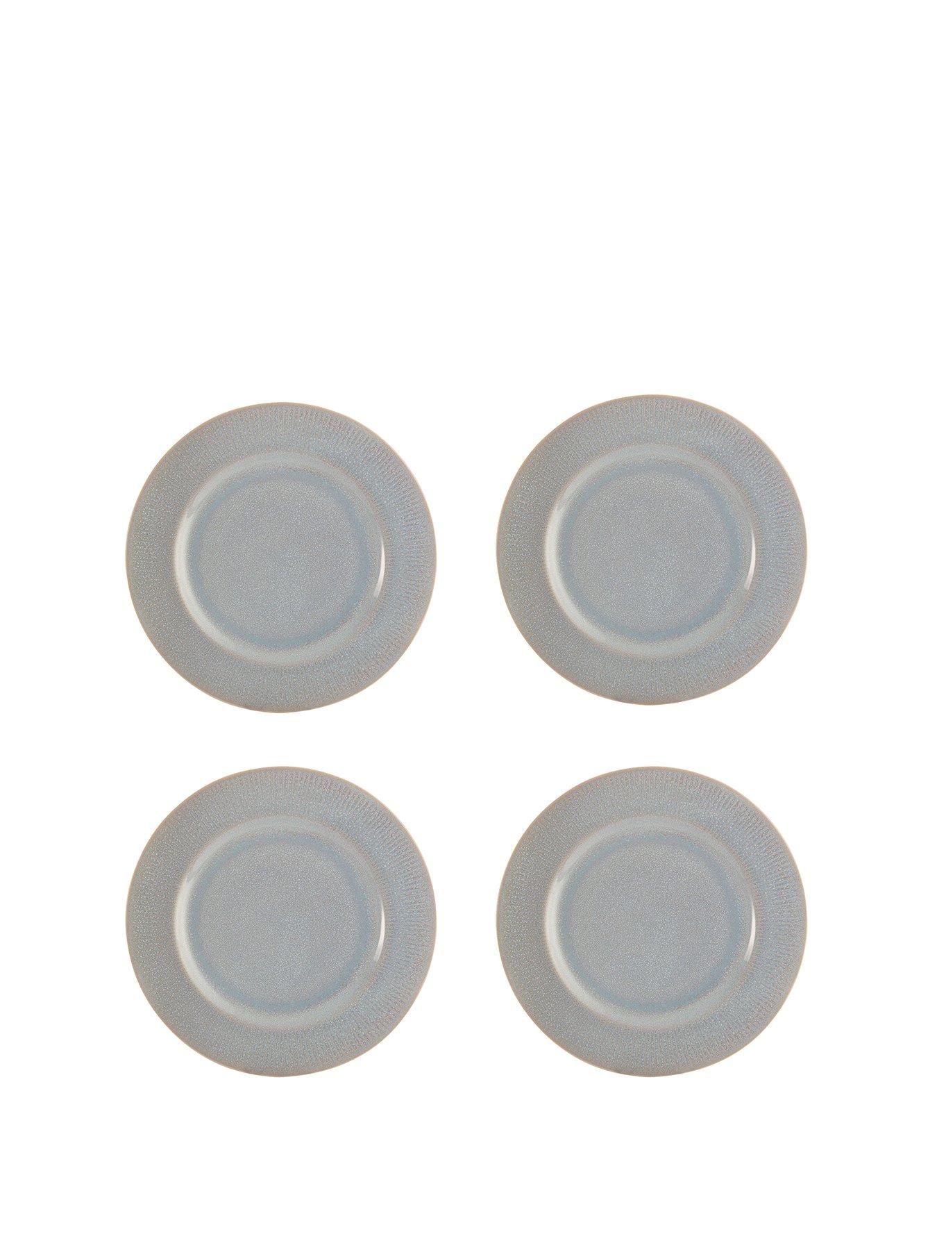 Image 2 of 4 of Mason Cash Reactive Linear Set of 4 Dinner Plates &ndash; Grey