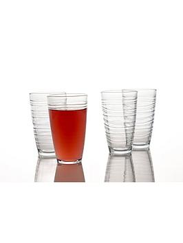 Product photograph of Ravenhead Essentials Set Of 4 Swirl Super Hiball Glasses from very.co.uk