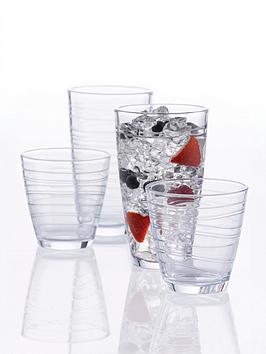 Product photograph of Ravenhead Essentials Set Of 4 Swirl Mixer Glasses from very.co.uk