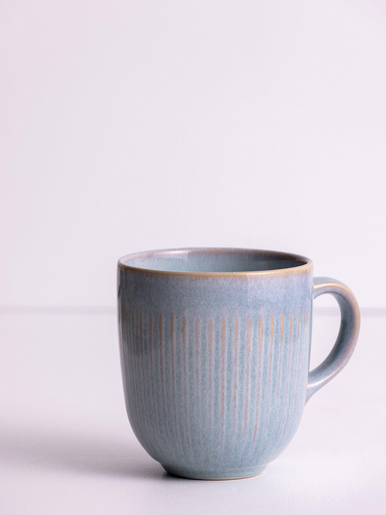 Image 1 of 4 of Mason Cash Reactive Linear Set of 4 Mugs &ndash; Grey