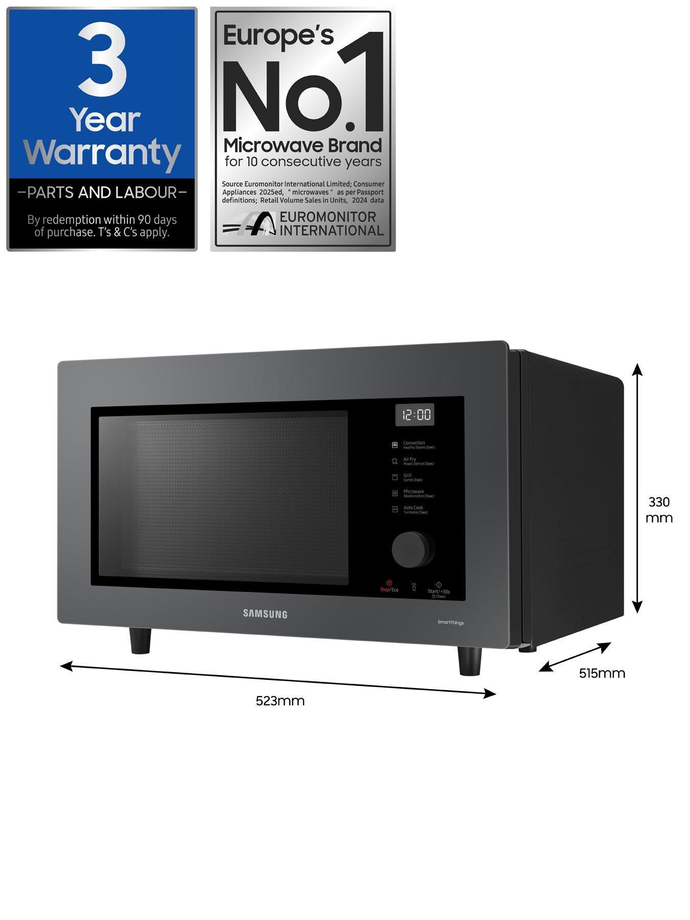 Image 7 of 8 of Samsung MC32DB7746KCE3 32-Litre Combi Bespoke Microwave with Air Fry &ndash; Charcoal