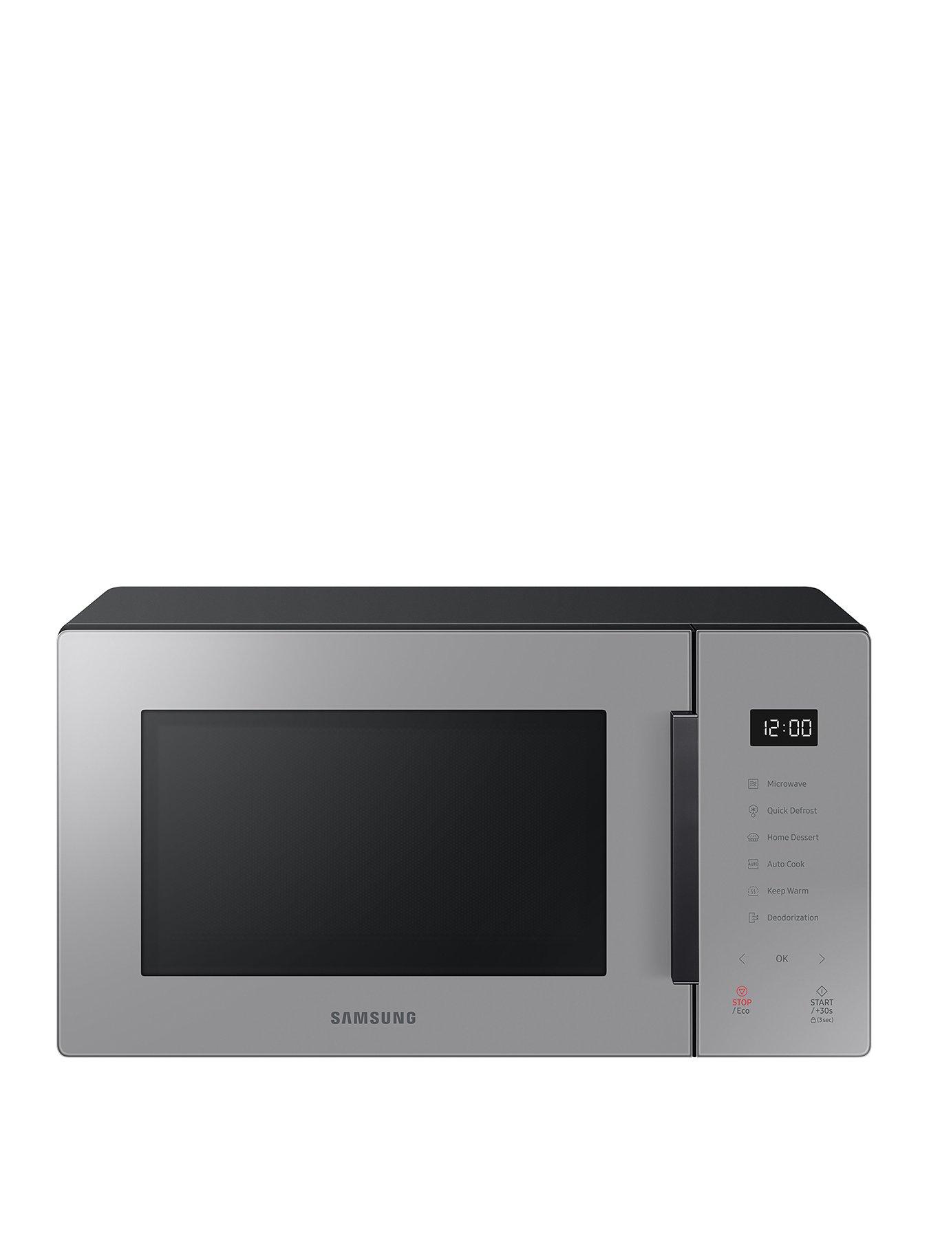 Image 1 of 7 of Samsung MS23T5018AG/EU Glass Front 23-Litre Solo Microwave - Slate Gray