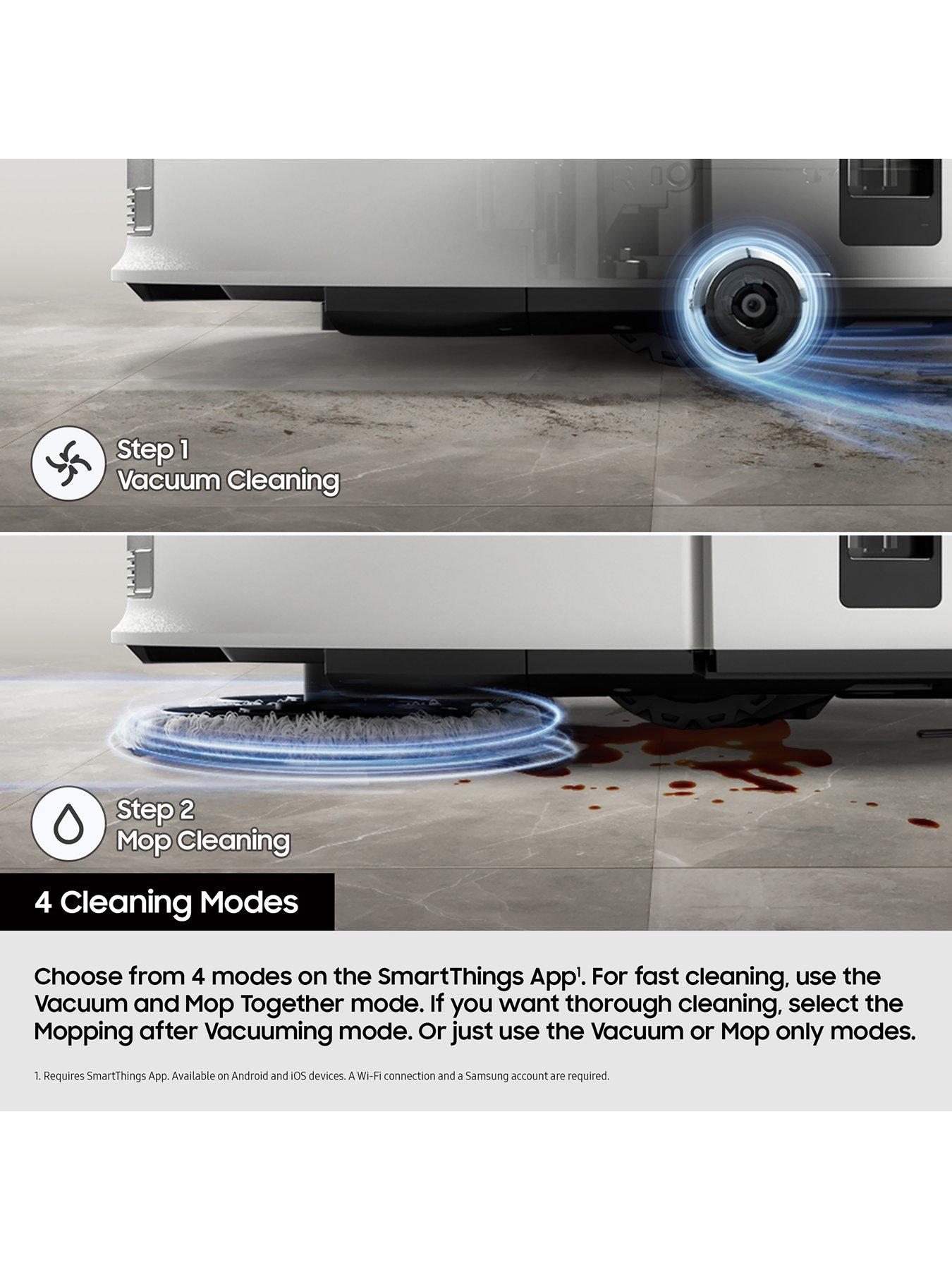 Image 4 of 8 of Samsung Bespoke Jet Bot Combo+ 3-in-1 Cleaning VR7MD96514G/EU Robot Vacuum Cleaner - Satin Grey